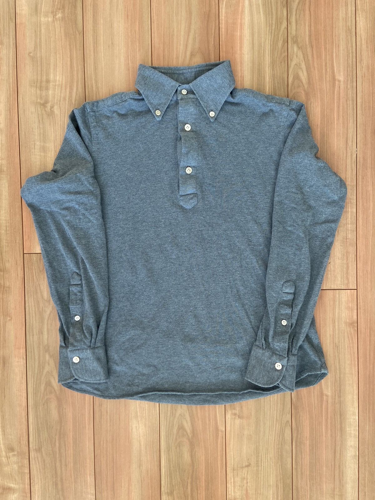image of Ls Polo By Luca Avitabile in Grey, Men's (Size Medium)