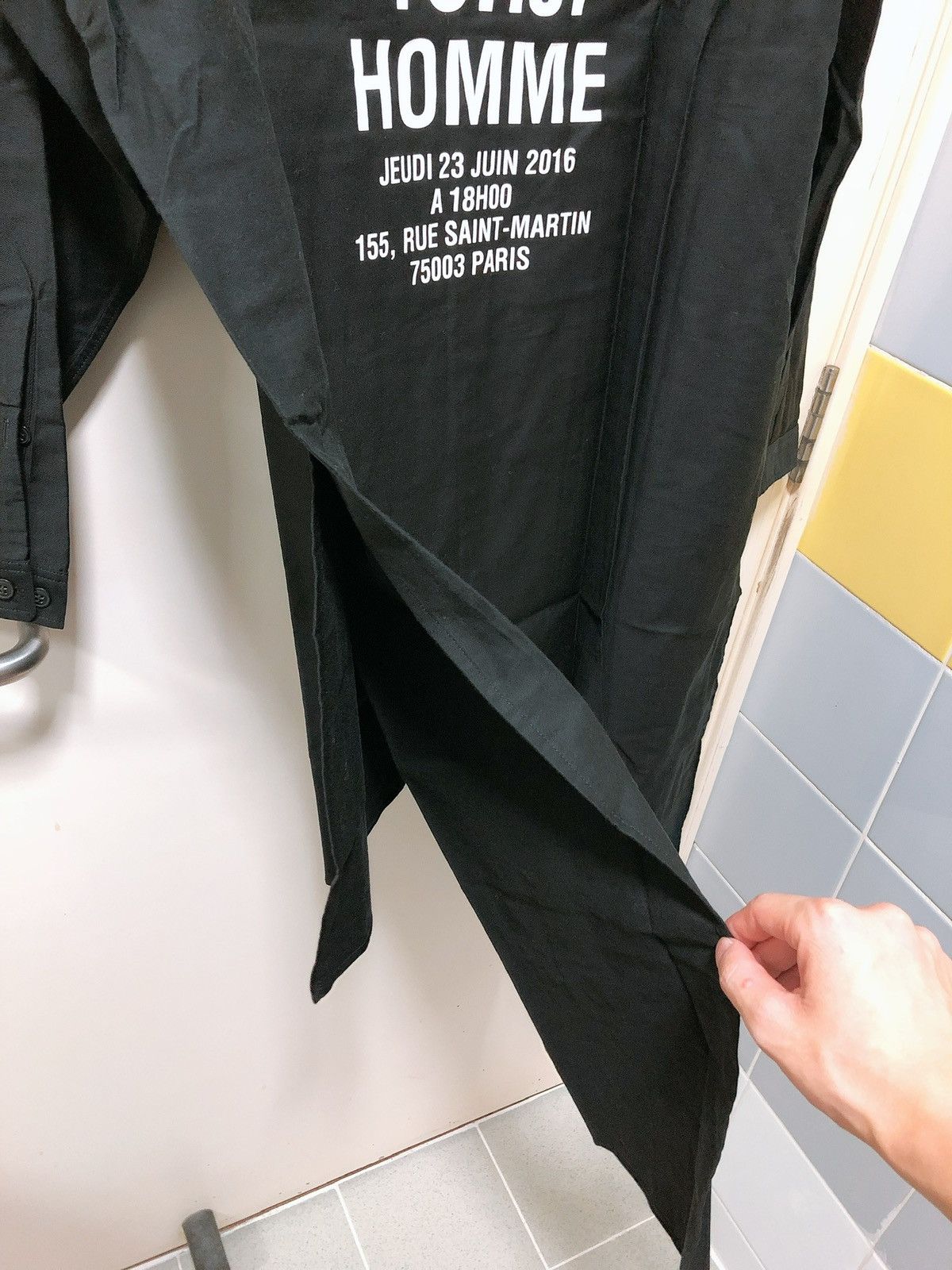 Yohji Yamamoto Yohji Yamamoto back-print Staff Shirt black color Size US L / EU 52-54 / 3 - 4 Thumbnail