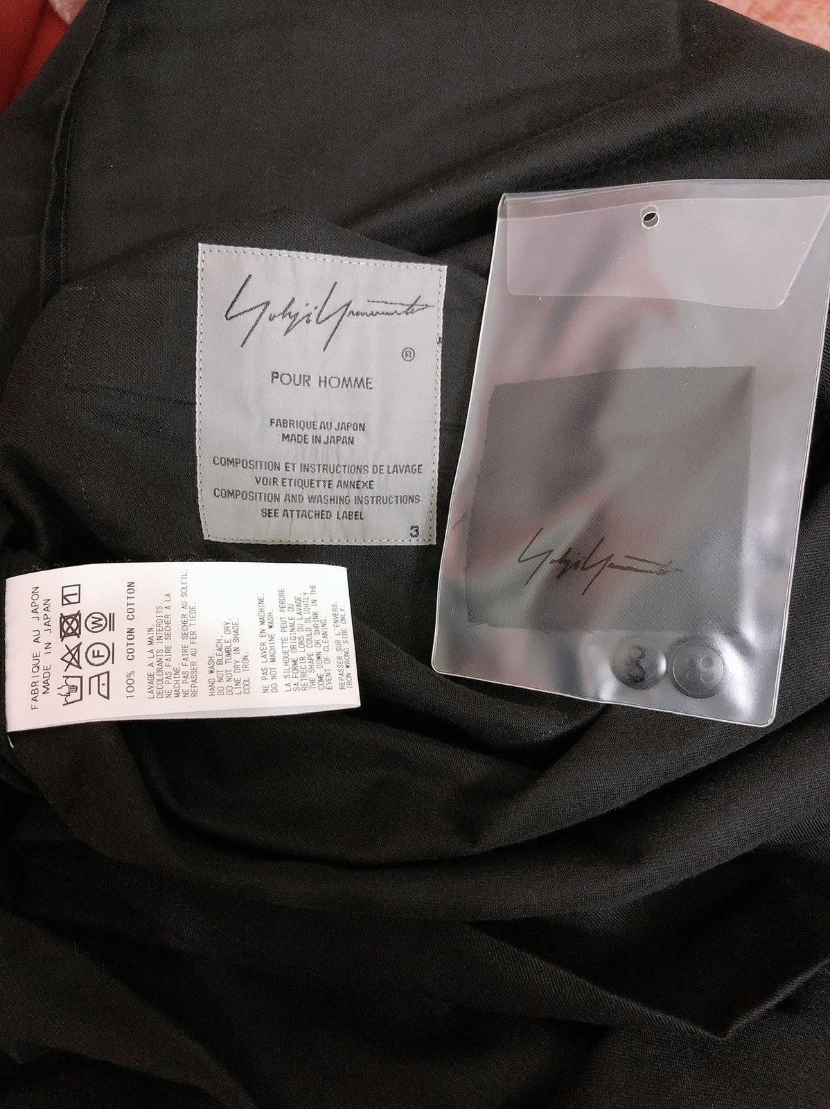Yohji Yamamoto Yohji Yamamoto back-print Staff Shirt black color Size US L / EU 52-54 / 3 - 6 Thumbnail