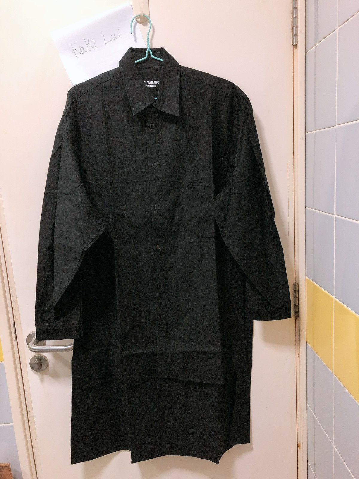 Yohji Yamamoto Yohji Yamamoto back-print Staff Shirt black color Size US L / EU 52-54 / 3 - 2 Thumbnail