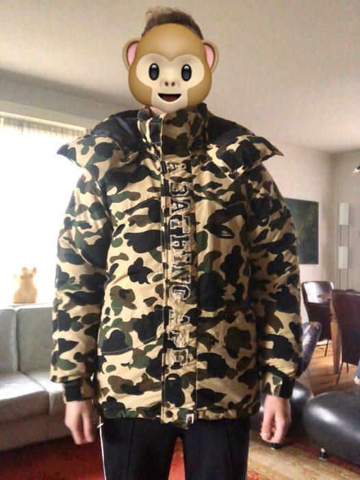 Bape A Bathing Ape (Bape) Puffer Snowboard Jacket 1st camo | Grailed