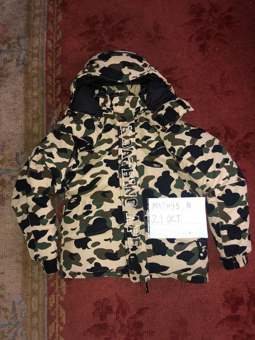 Bape A Bathing Ape (Bape) Puffer Snowboard Jacket 1st camo | Grailed