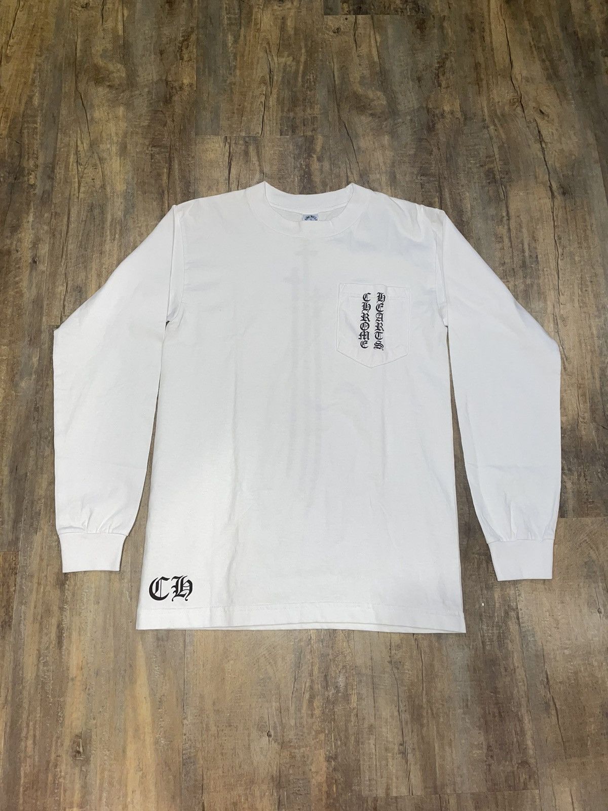 Chrome Hearts New Chrome Hearts Triple Dagger Spell Out L/S