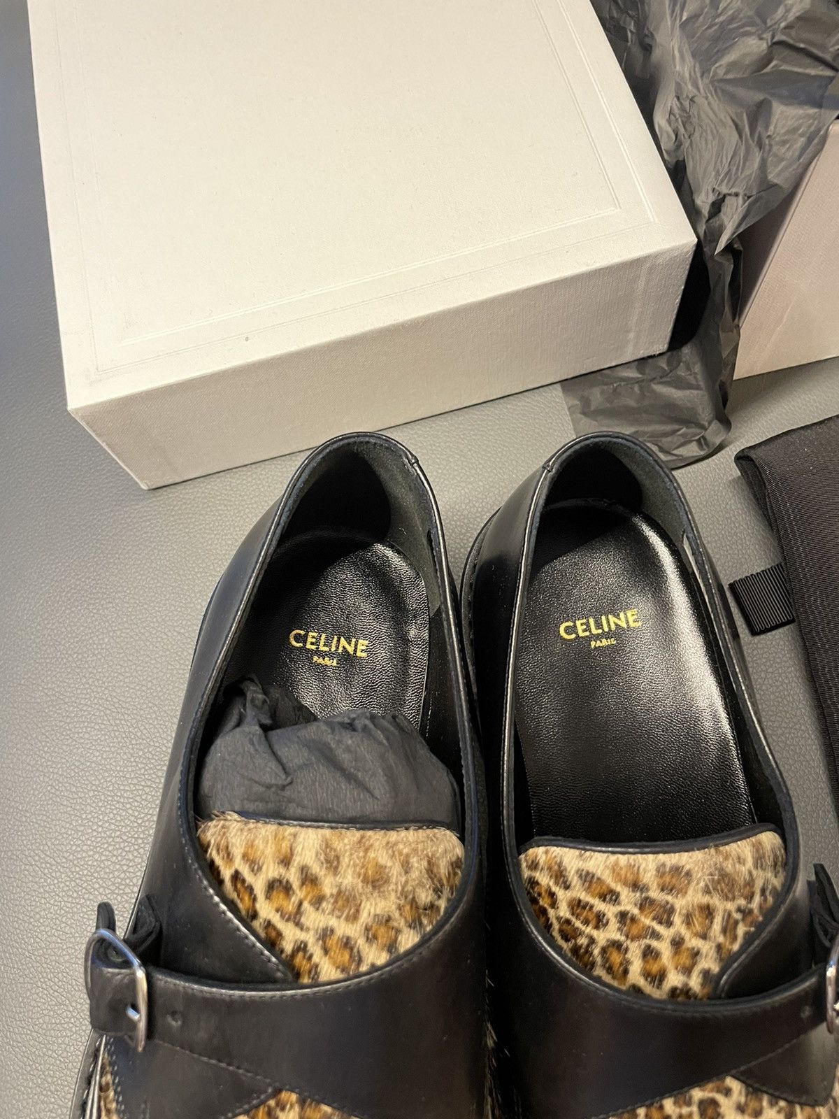 Celine × Hedi Slimane Celine Hedi Slimane Leopard Creeper Loafer Super Runway Size US 9.5 / EU 42-43 - 8 Thumbnail