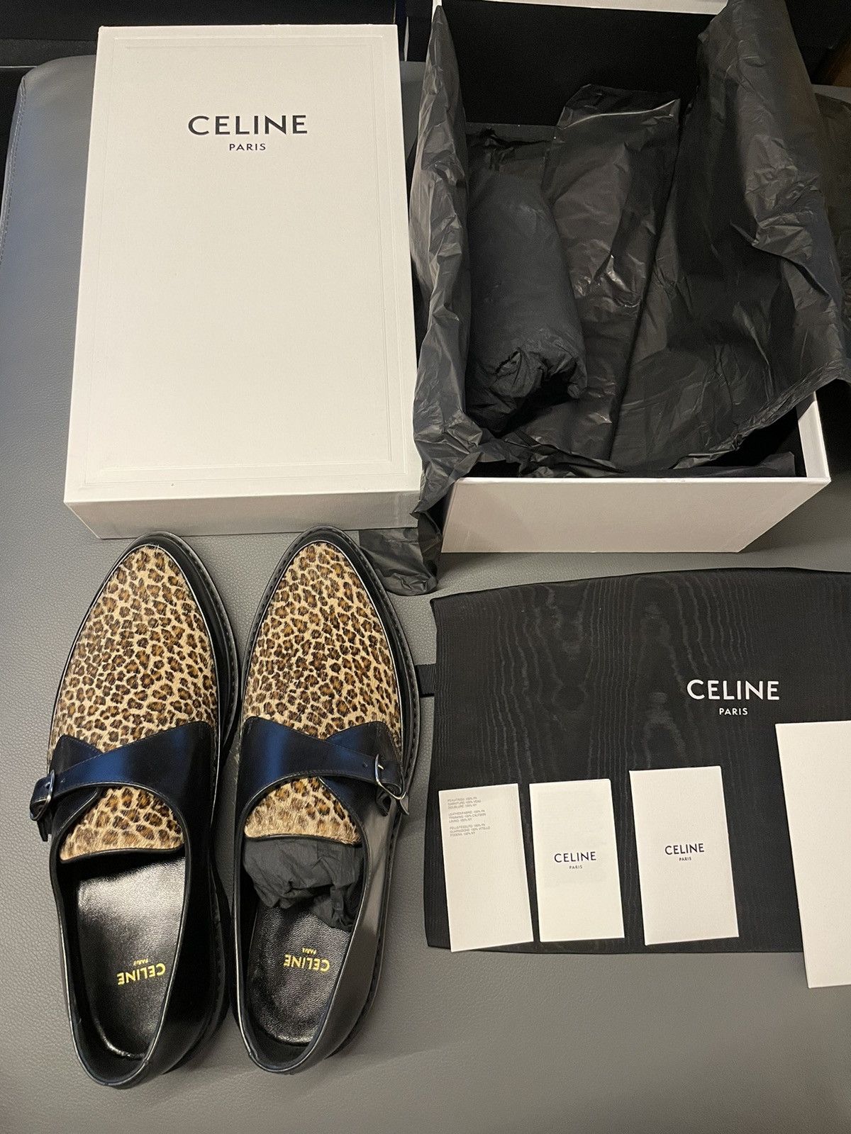 Celine × Hedi Slimane Celine Hedi Slimane Leopard Creeper Loafer Super Runway Size US 9.5 / EU 42-43 - 3 Thumbnail