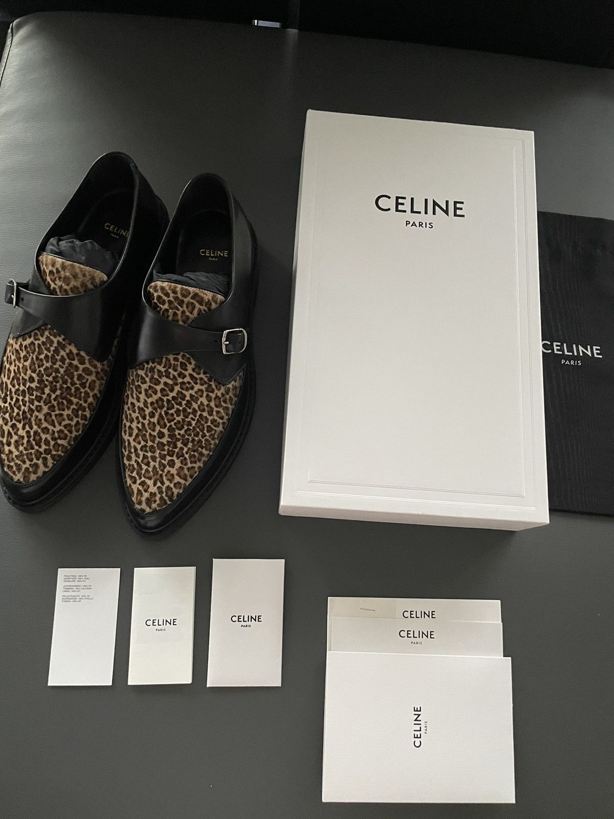 Celine × Hedi Slimane Celine Hedi Slimane Leopard Creeper Loafer Super Runway Size US 9.5 / EU 42-43 - 23 Thumbnail