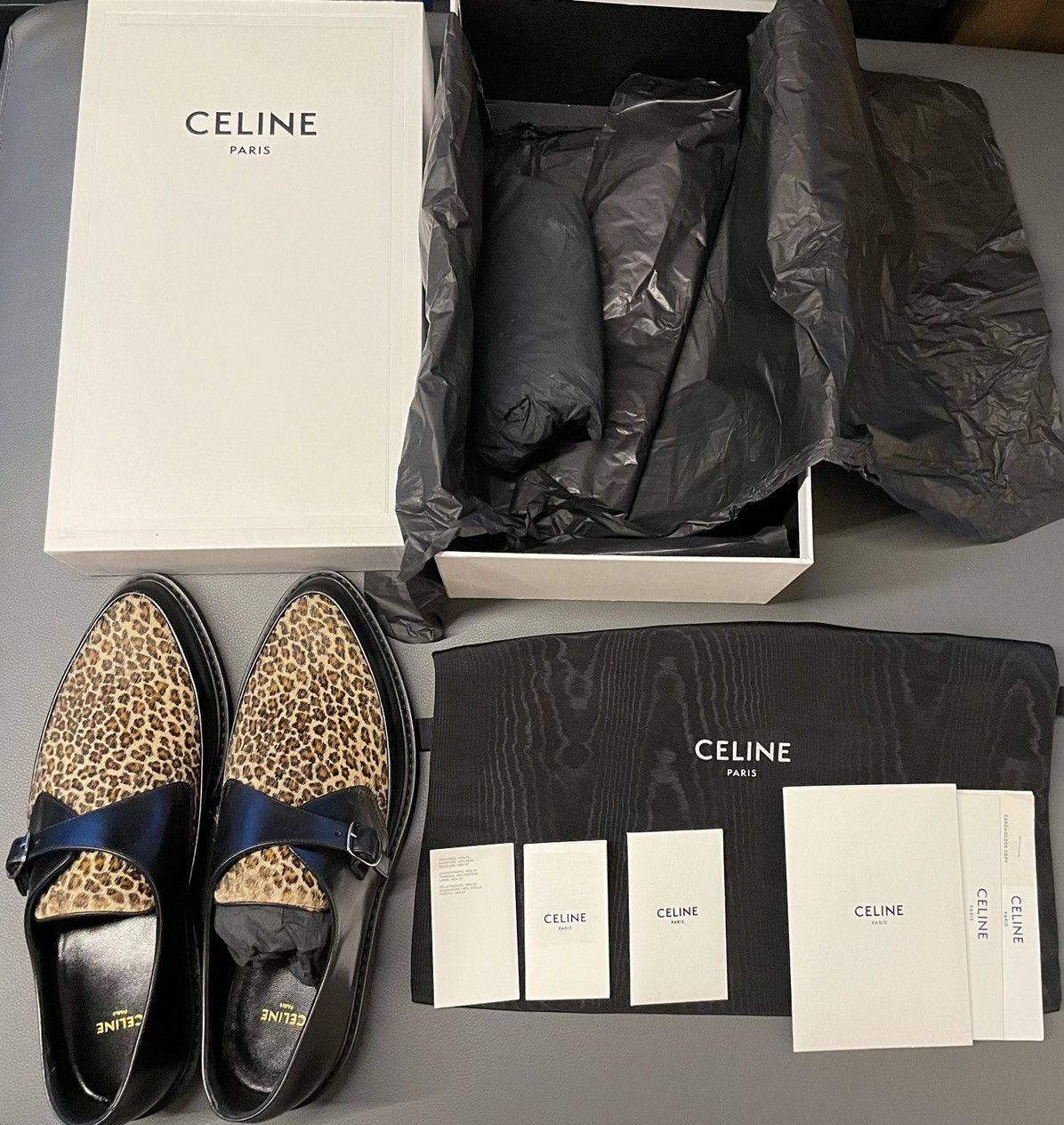 Celine × Hedi Slimane Celine Hedi Slimane Leopard Creeper Loafer Super Runway Size US 9.5 / EU 42-43 - 7 Thumbnail
