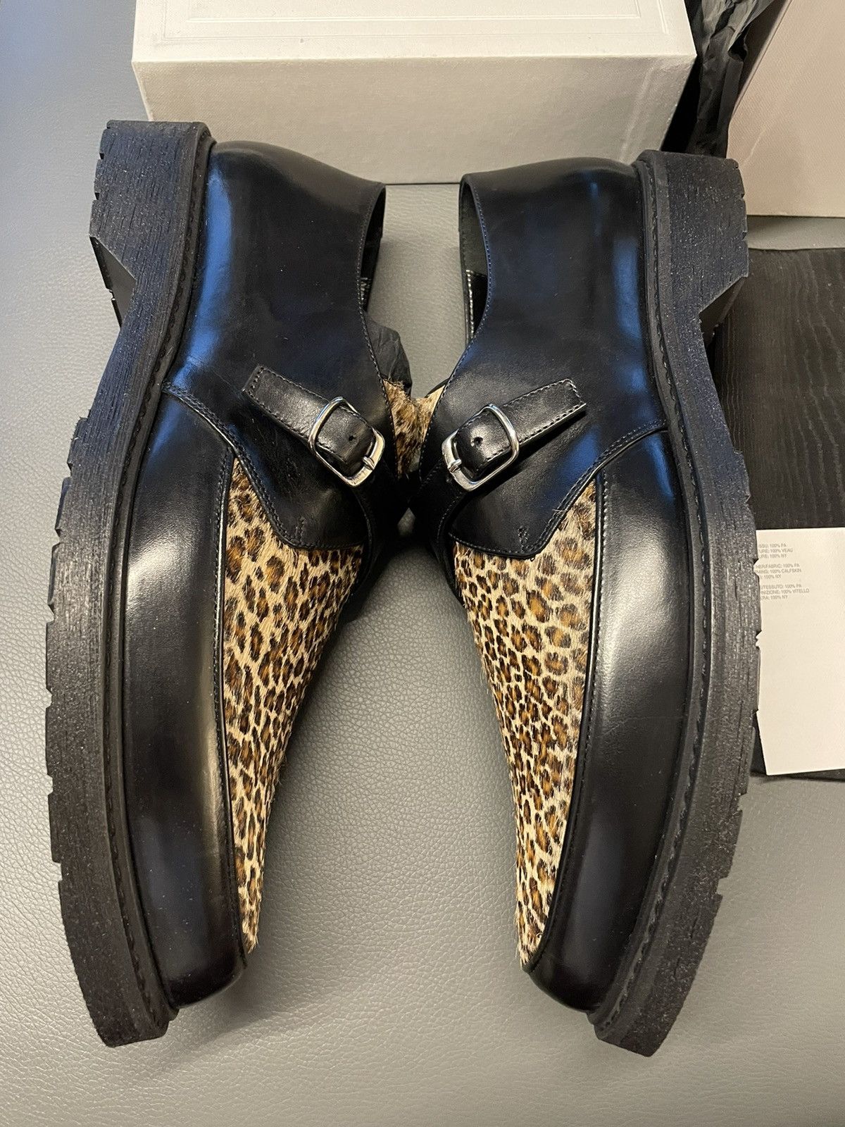 Celine × Hedi Slimane Celine Hedi Slimane Leopard Creeper Loafer Super Runway Size US 9.5 / EU 42-43 - 9 Thumbnail