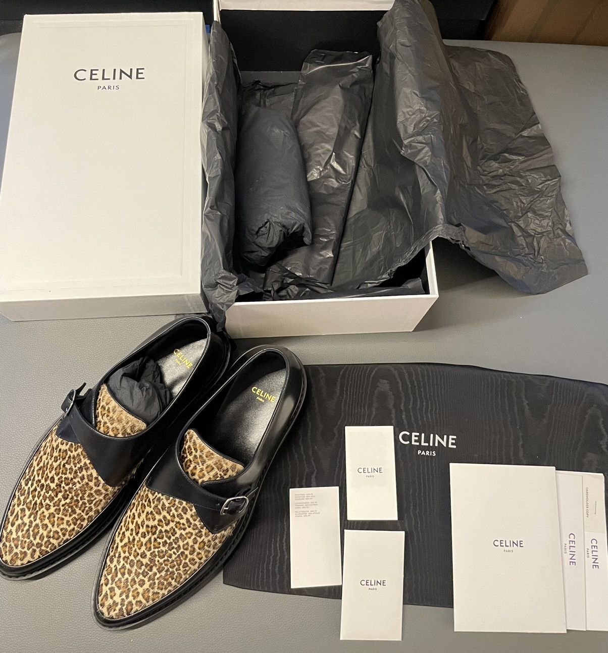 Celine × Hedi Slimane Celine Hedi Slimane Leopard Creeper Loafer Super Runway Size US 9.5 / EU 42-43 - 11 Thumbnail