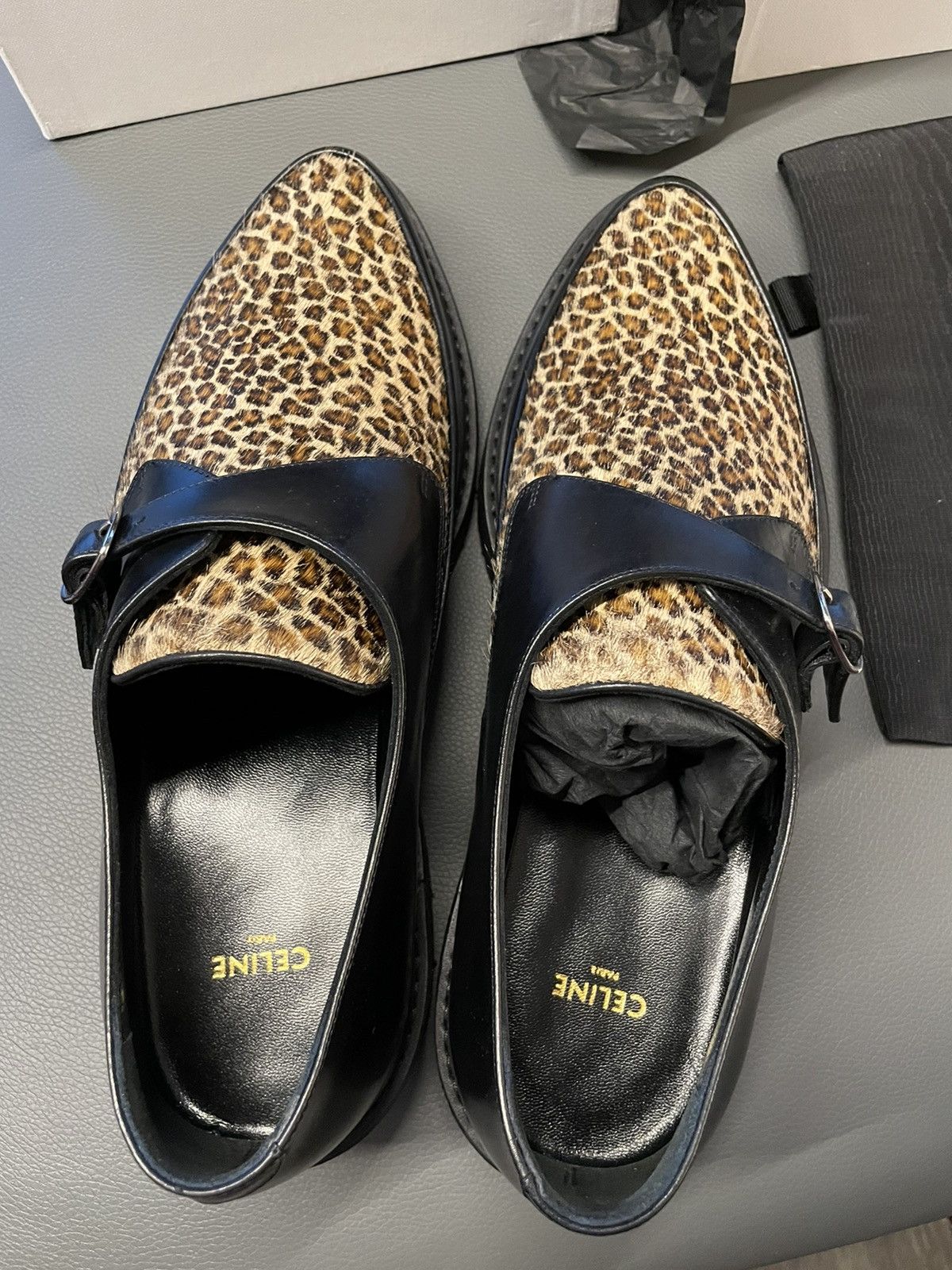 Celine × Hedi Slimane Celine Hedi Slimane Leopard Creeper Loafer Super Runway Size US 9.5 / EU 42-43 - 13 Thumbnail
