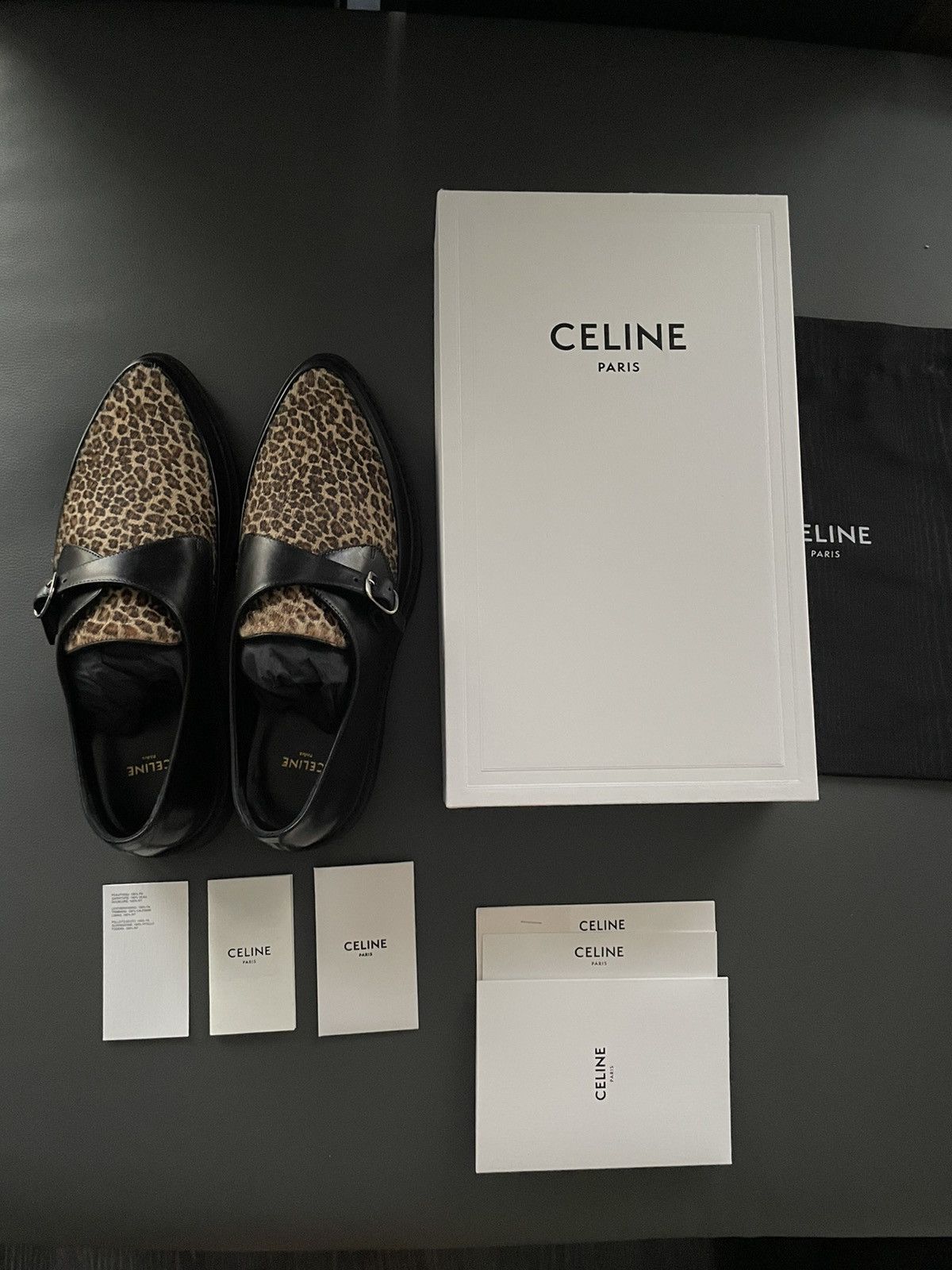 Celine × Hedi Slimane Celine Hedi Slimane Leopard Creeper Loafer Super Runway Size US 9.5 / EU 42-43 - 20 Thumbnail