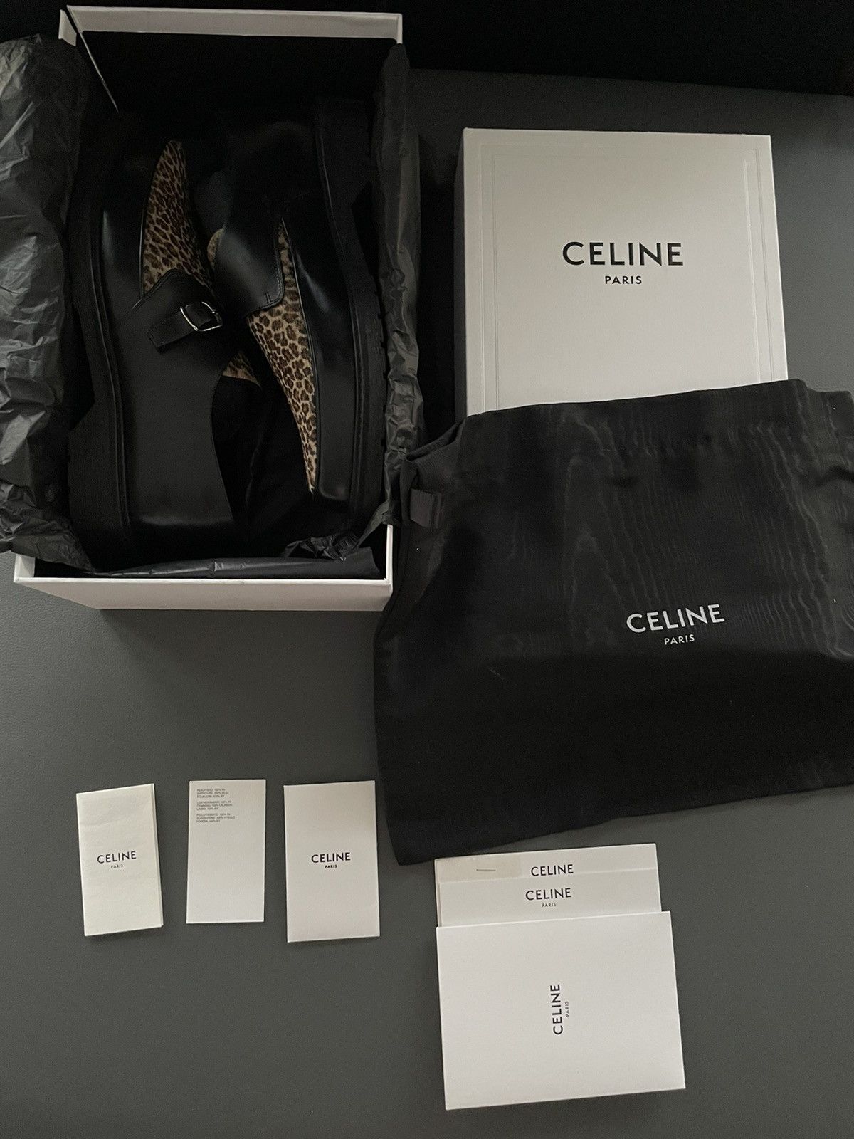 Celine × Hedi Slimane Celine Hedi Slimane Leopard Creeper Loafer Super Runway Size US 9.5 / EU 42-43 - 17 Thumbnail