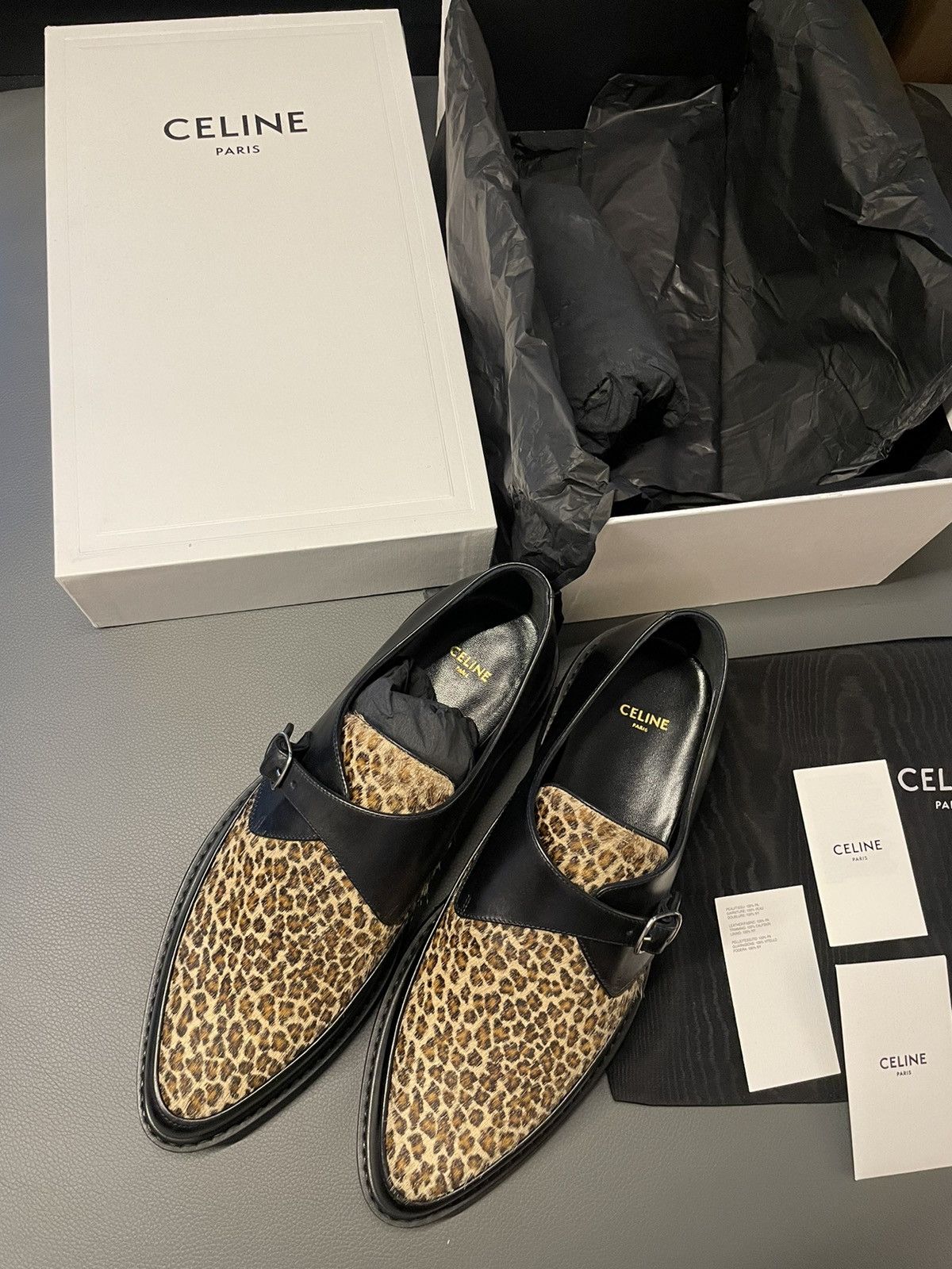 Celine × Hedi Slimane Celine Hedi Slimane Leopard Creeper Loafer Super Runway Size US 9.5 / EU 42-43 - 12 Thumbnail