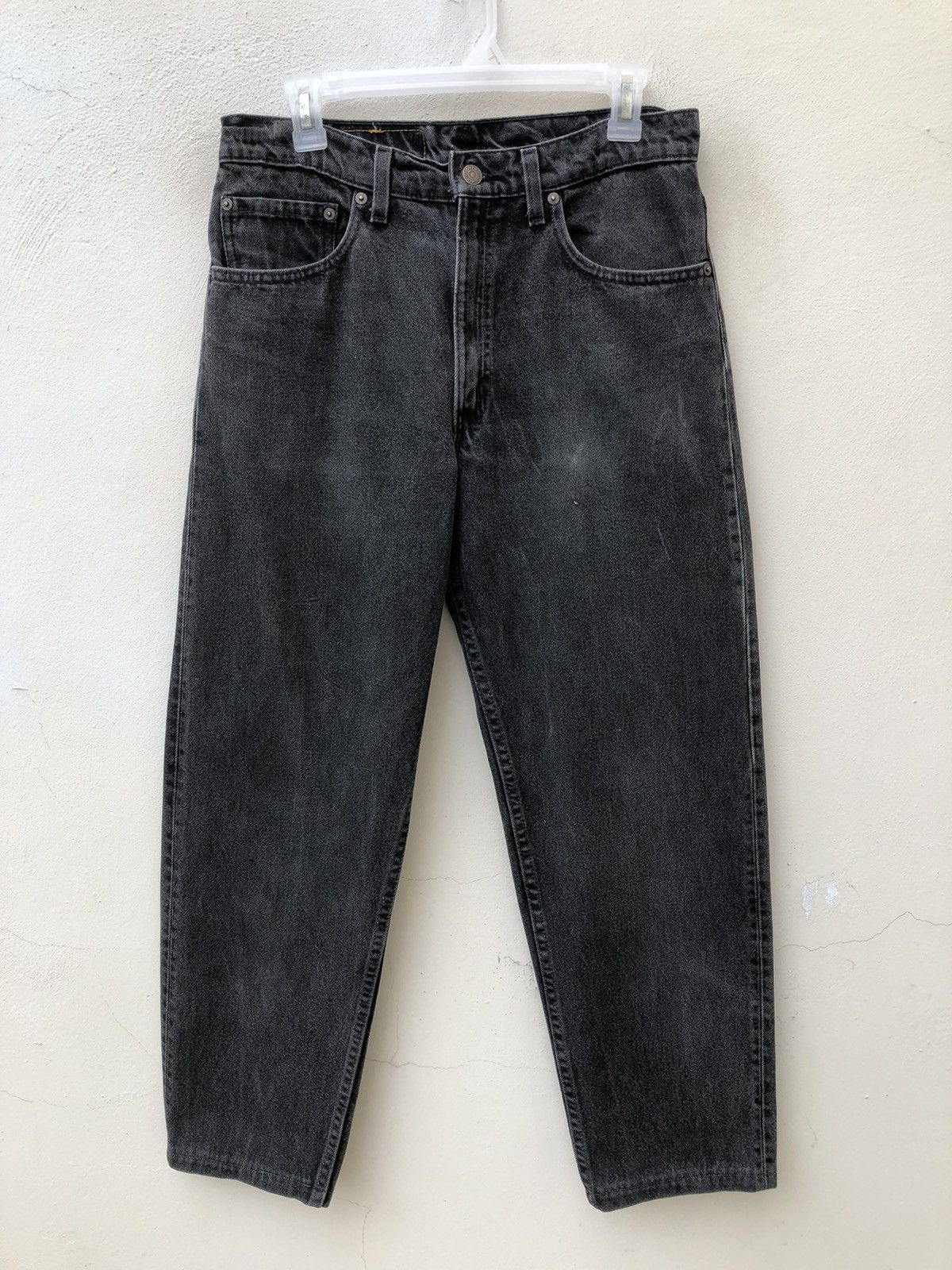 1996 Levi’s 550 Relaxed Fit Tapered Leg Faded Black Jeans