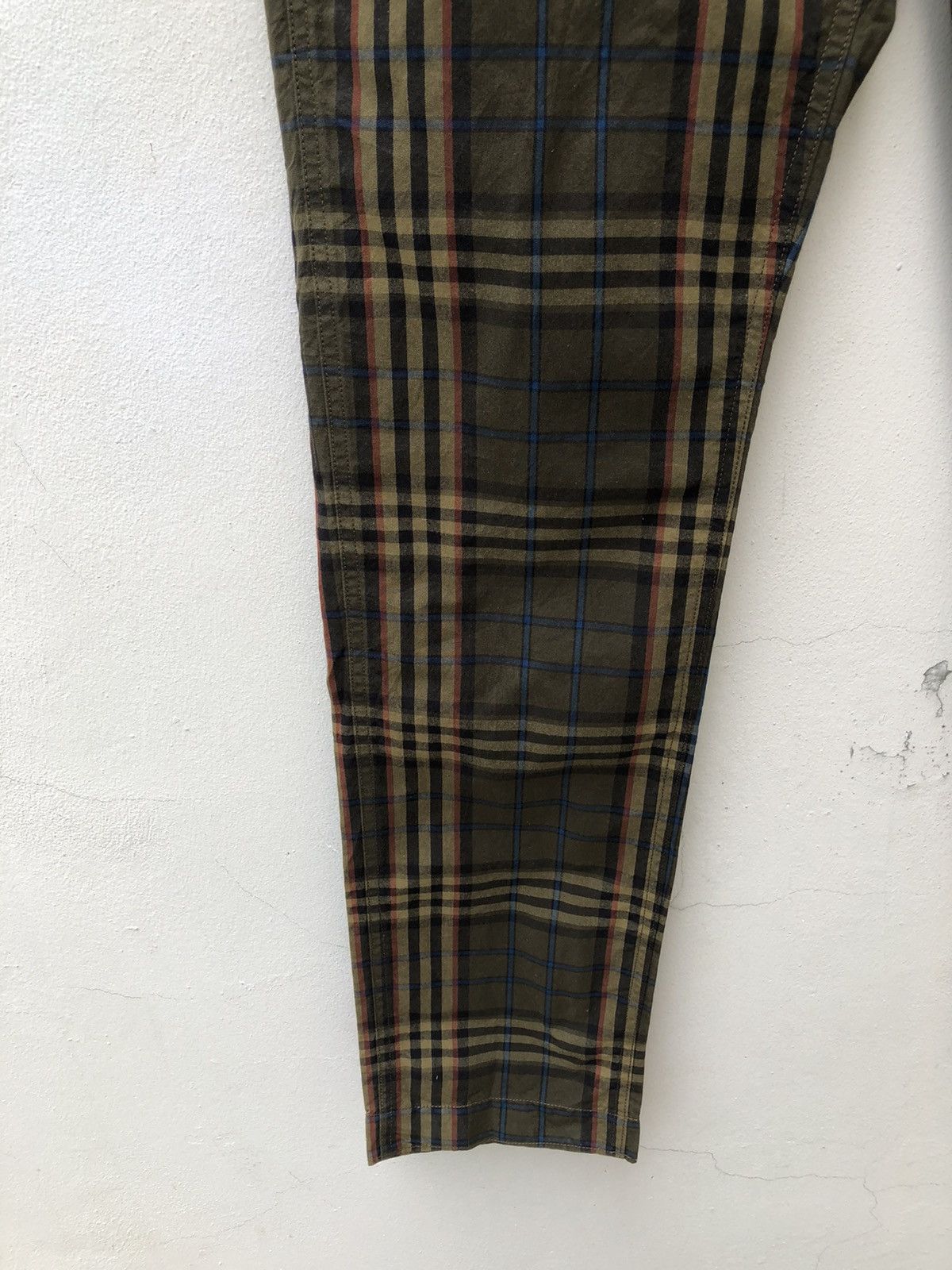 Paul Smith R. Newbold Classic Checkered Waxed Chinos Trouser Pant Size US 31 - 4 Thumbnail