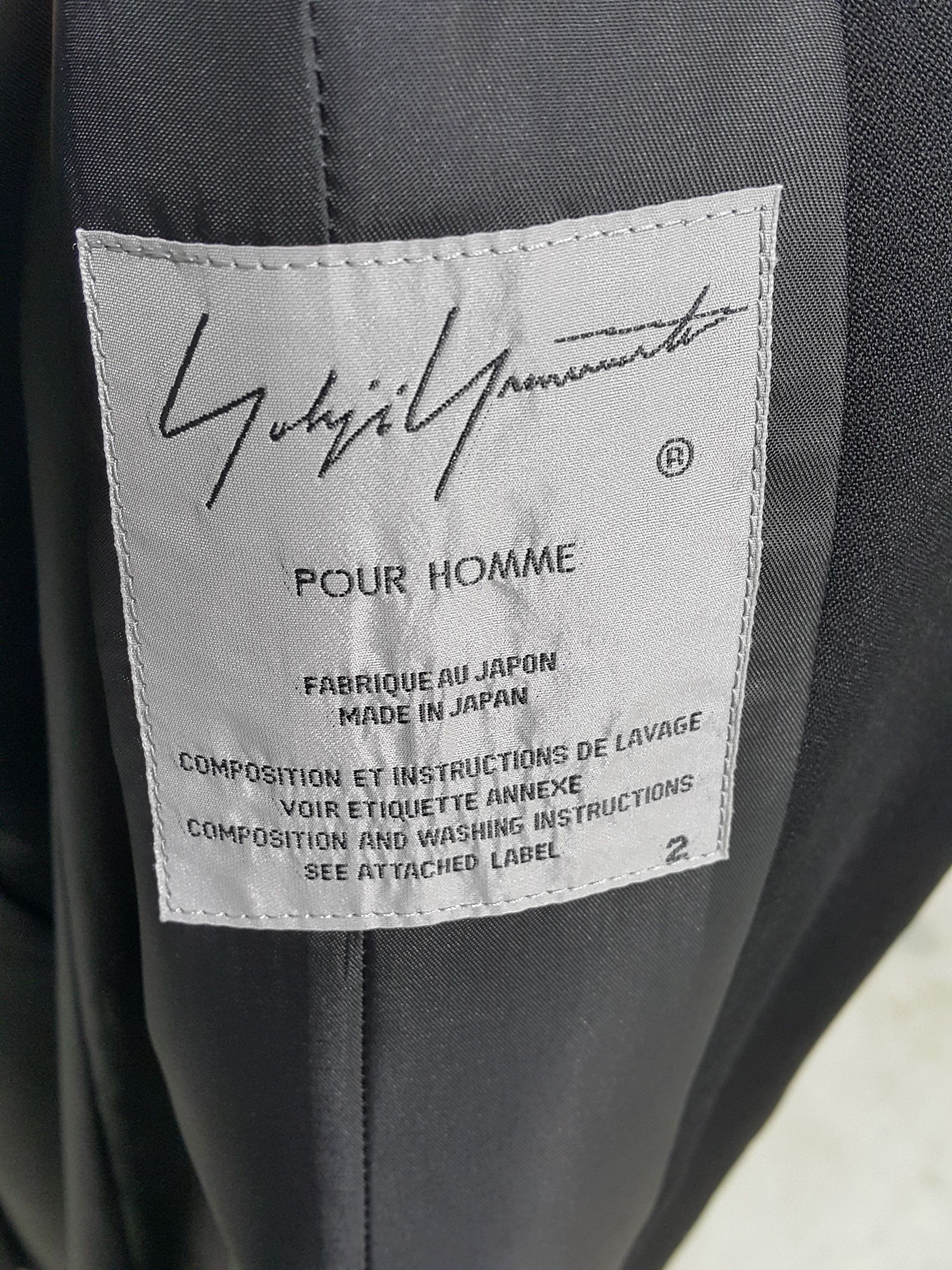 Yohji Yamamoto YYPH / Mainline / Pour Homme Wool Gabardine Coat Size US M / EU 48-50 / 2 - 3 Thumbnail