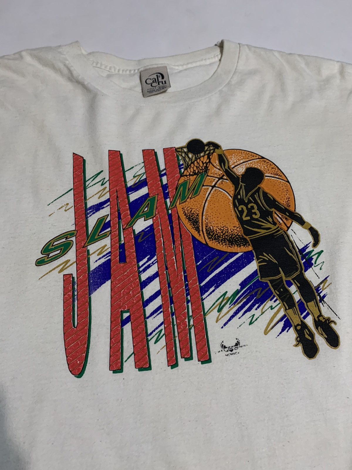 NBA × Vintage Vintage Slam Jam Michael Jordan 23 Basketball Longsleeve Size US XXL / EU 58 / 5 - 3 Thumbnail