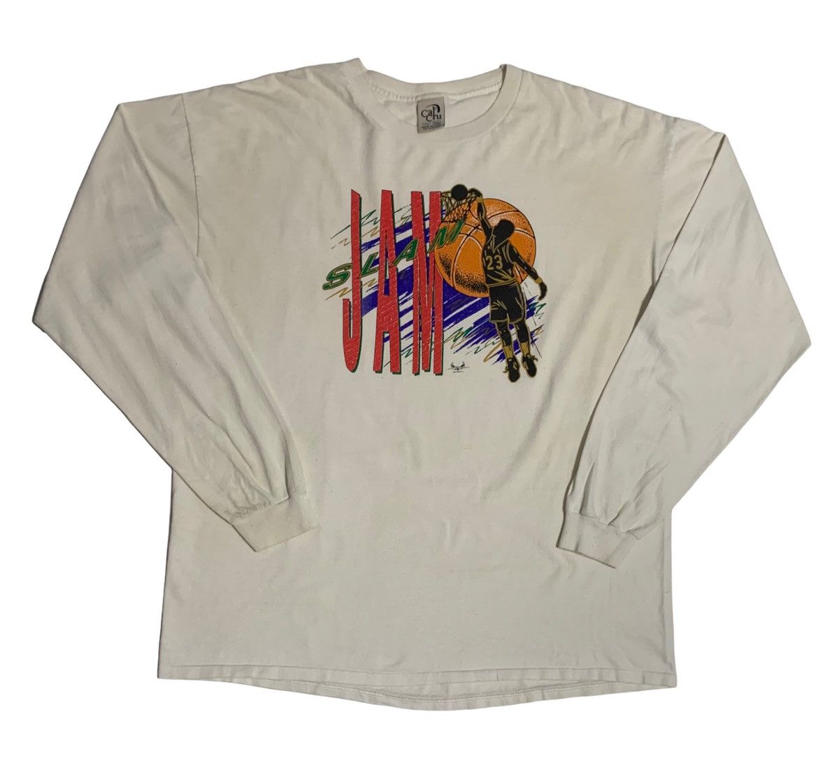 NBA × Vintage Vintage Slam Jam Michael Jordan 23 Basketball Longsleeve Size US XXL / EU 58 / 5 - 1 Thumbnail