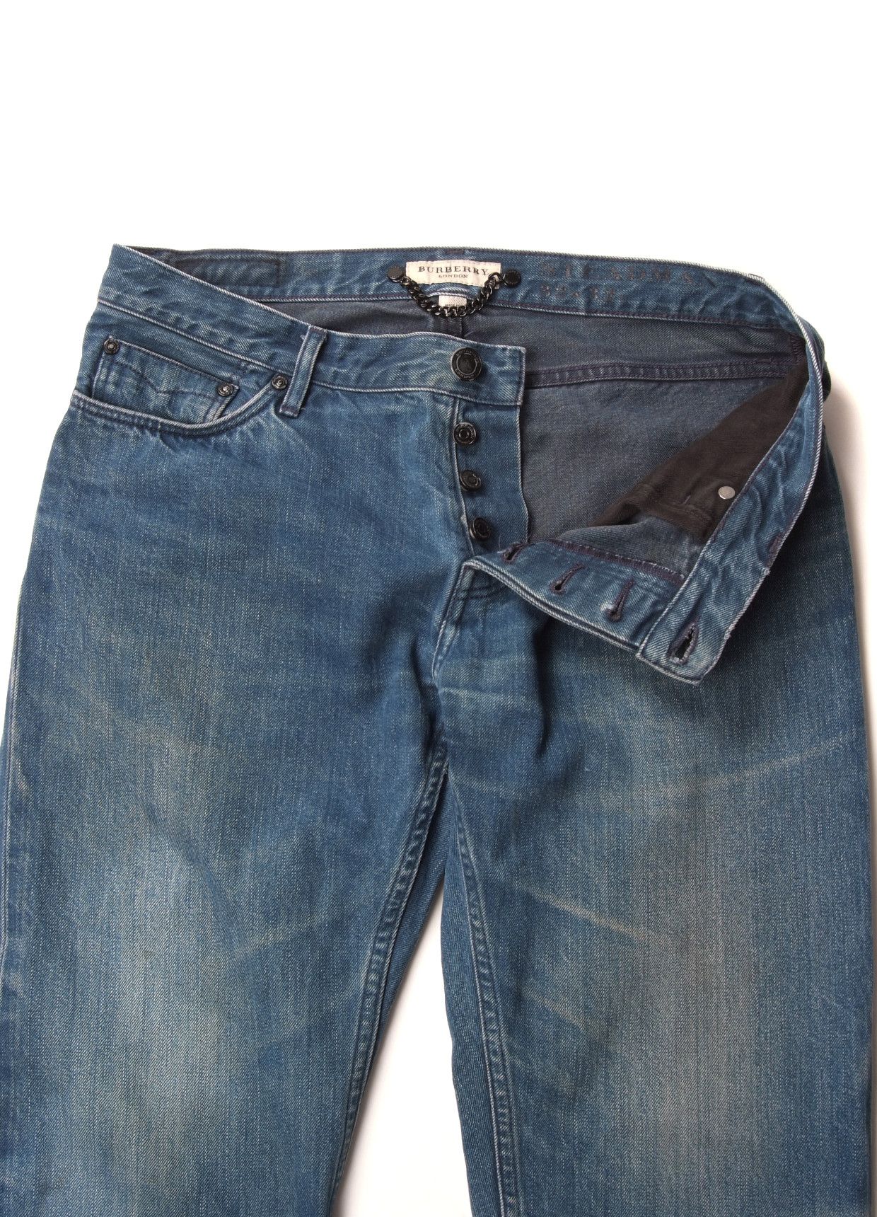 Burberry Burberry Straight Blue Denim Jeans Size US 32 / EU 48 - 3 Thumbnail