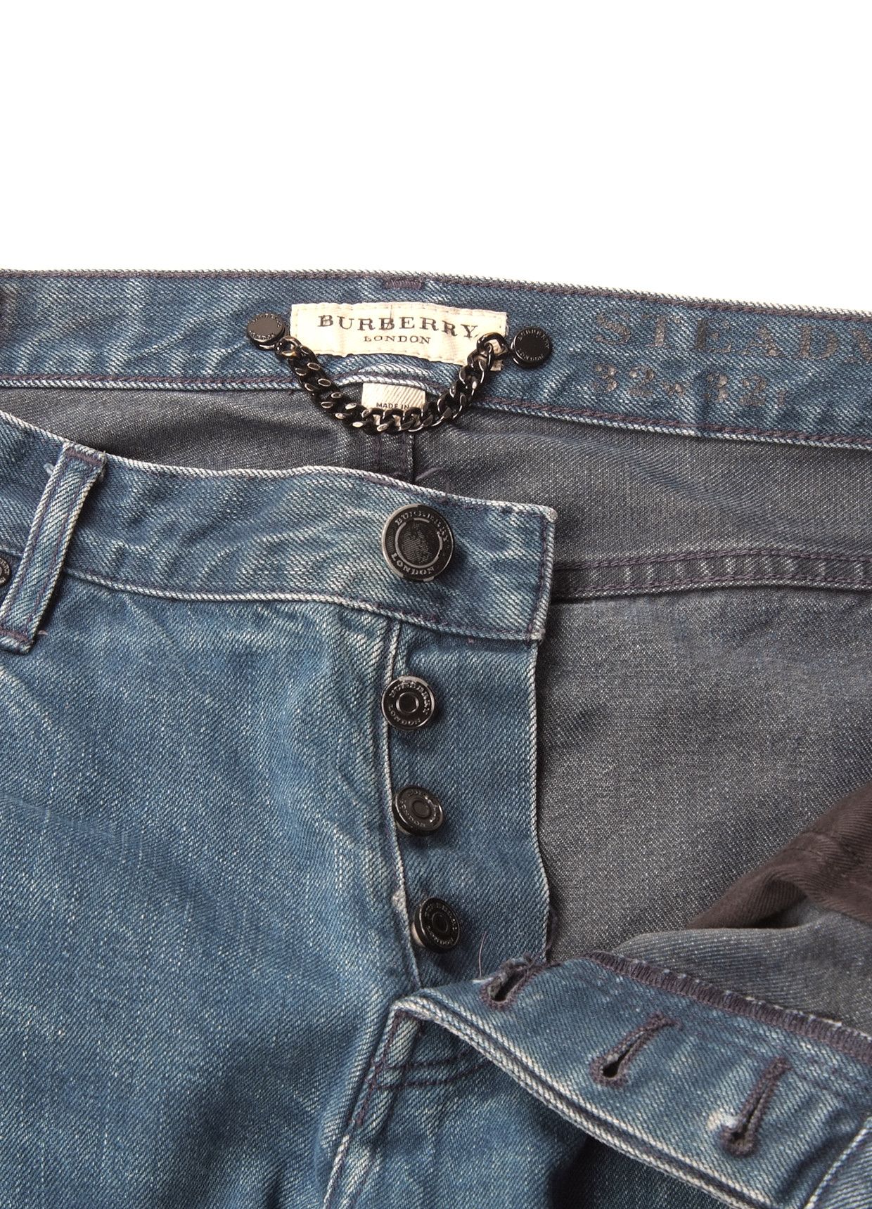 Burberry Burberry Straight Blue Denim Jeans Size US 32 / EU 48 - 4 Thumbnail