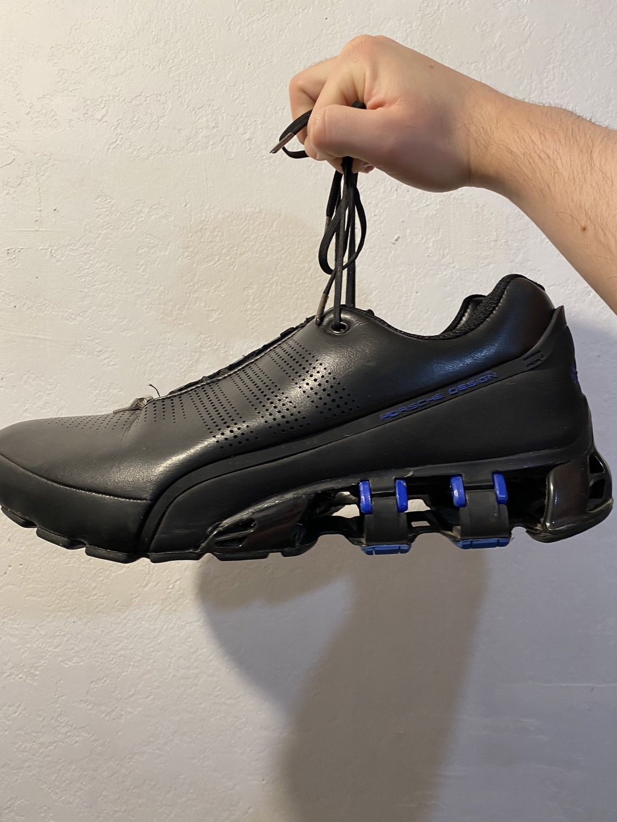 Adidas Porsche Design P5000 Bounce Black Leather Sneakers Men’s 8.5 Rare adidas porsche design bounce products for sale | eBay main image 3