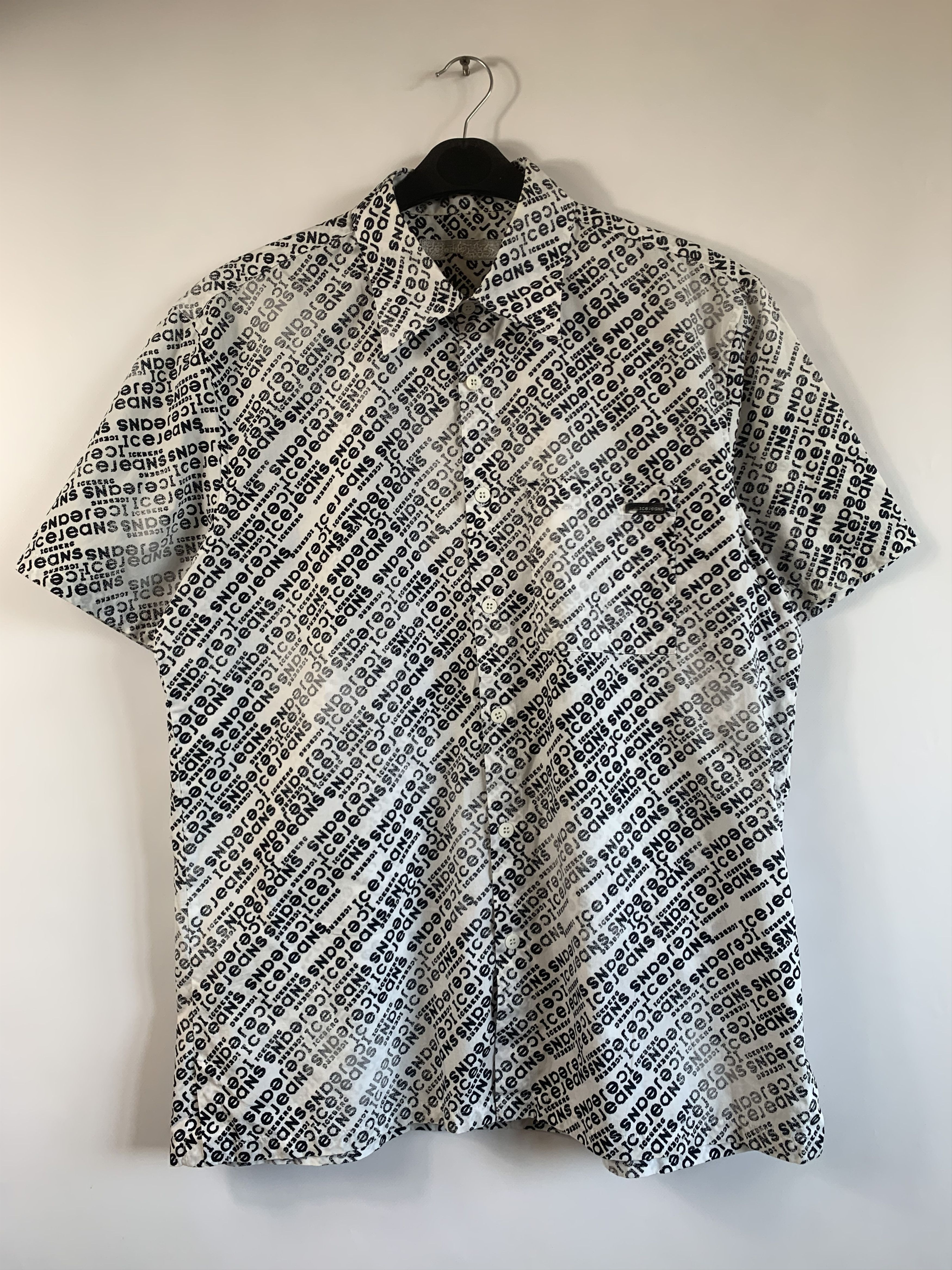 Iceberg Vintage monogram prints short sleeve shirt Iceberg jeans Size US XL / EU 56 / 4 - 1 Thumbnail