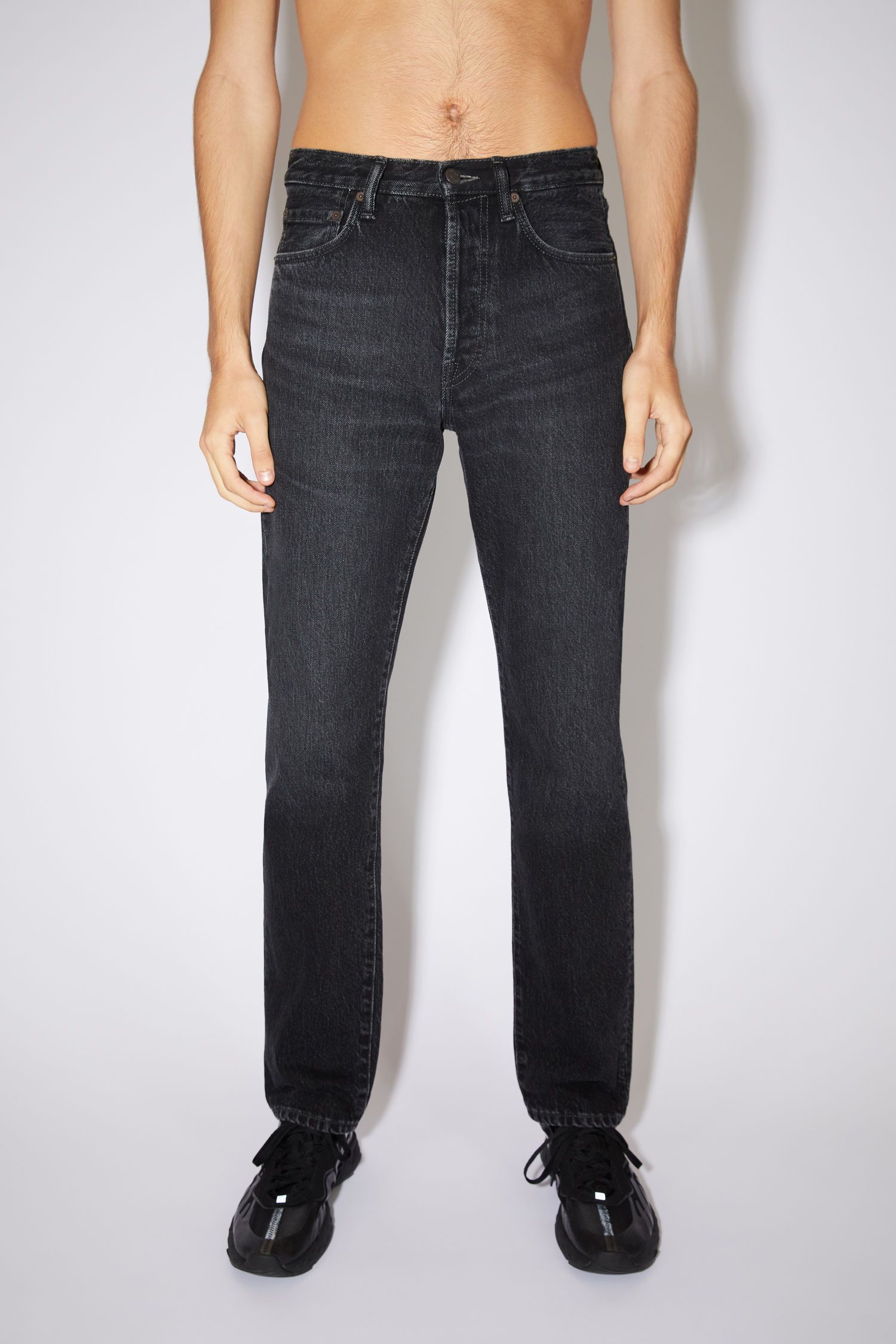 Acne Studios Acne 1996 Straight Leg Vintage Black Jeans | Grailed