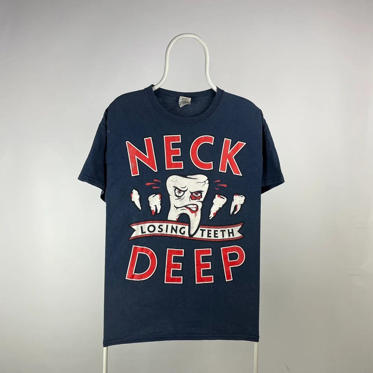 Vintage Neck deep T-shirt loosing teeth band tee size Large | Grailed