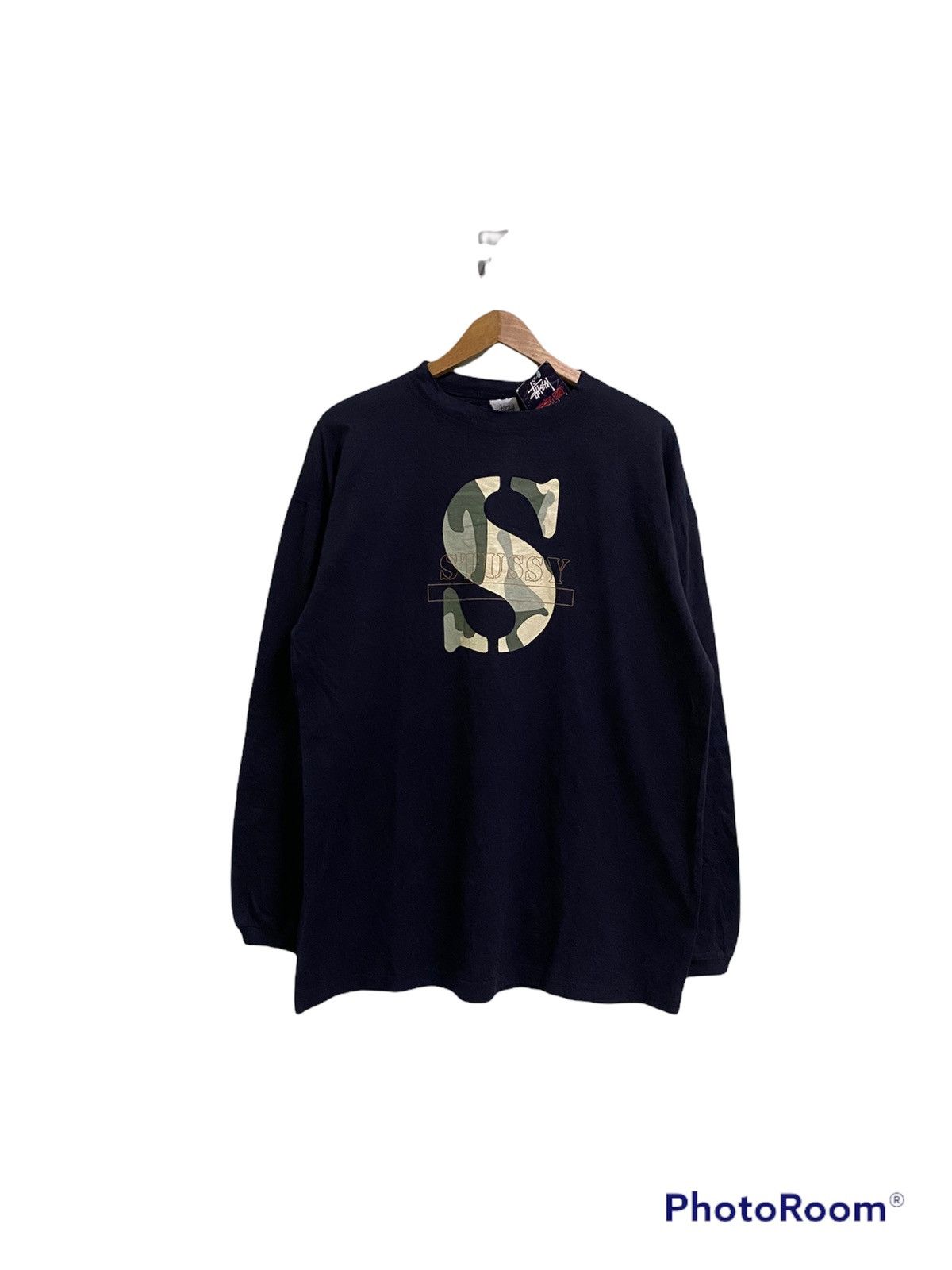 💥Last Drop💥Vintage 90s Stussy S Camo Logo With Tag