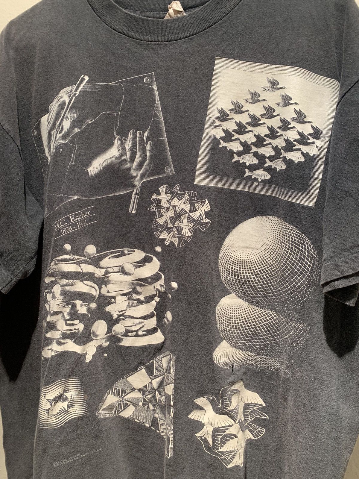 Other × Vintage *RARE* Vintage M.C. Escher Official Print USA Made Shirt Size US L / EU 52-54 / 3 - 2 Thumbnail