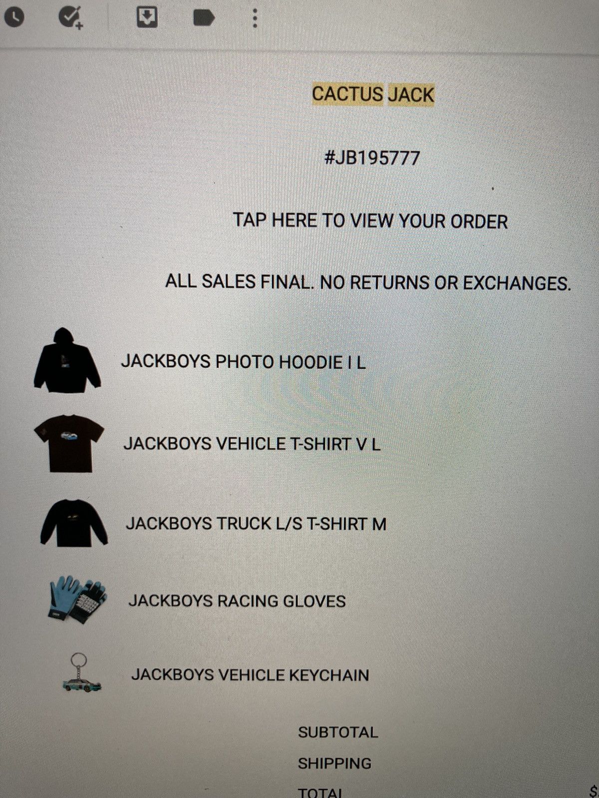 Travis Scott Travis Scott (Cactus Jack) jackboys LS Repo tee Size US M / EU 48-50 / 2 - 7 Thumbnail