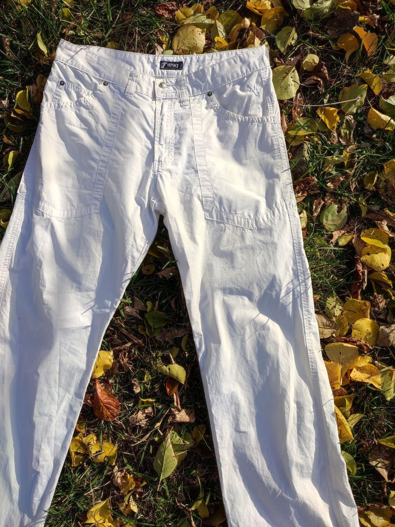 Versace Jeans Couture Versace vintage classic light pants Size US 33 - 1 Thumbnail