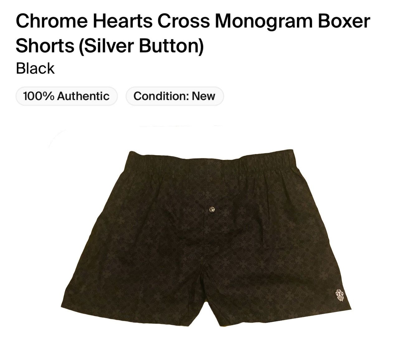 Chrome Hearts Cross Monogram Boxer Short