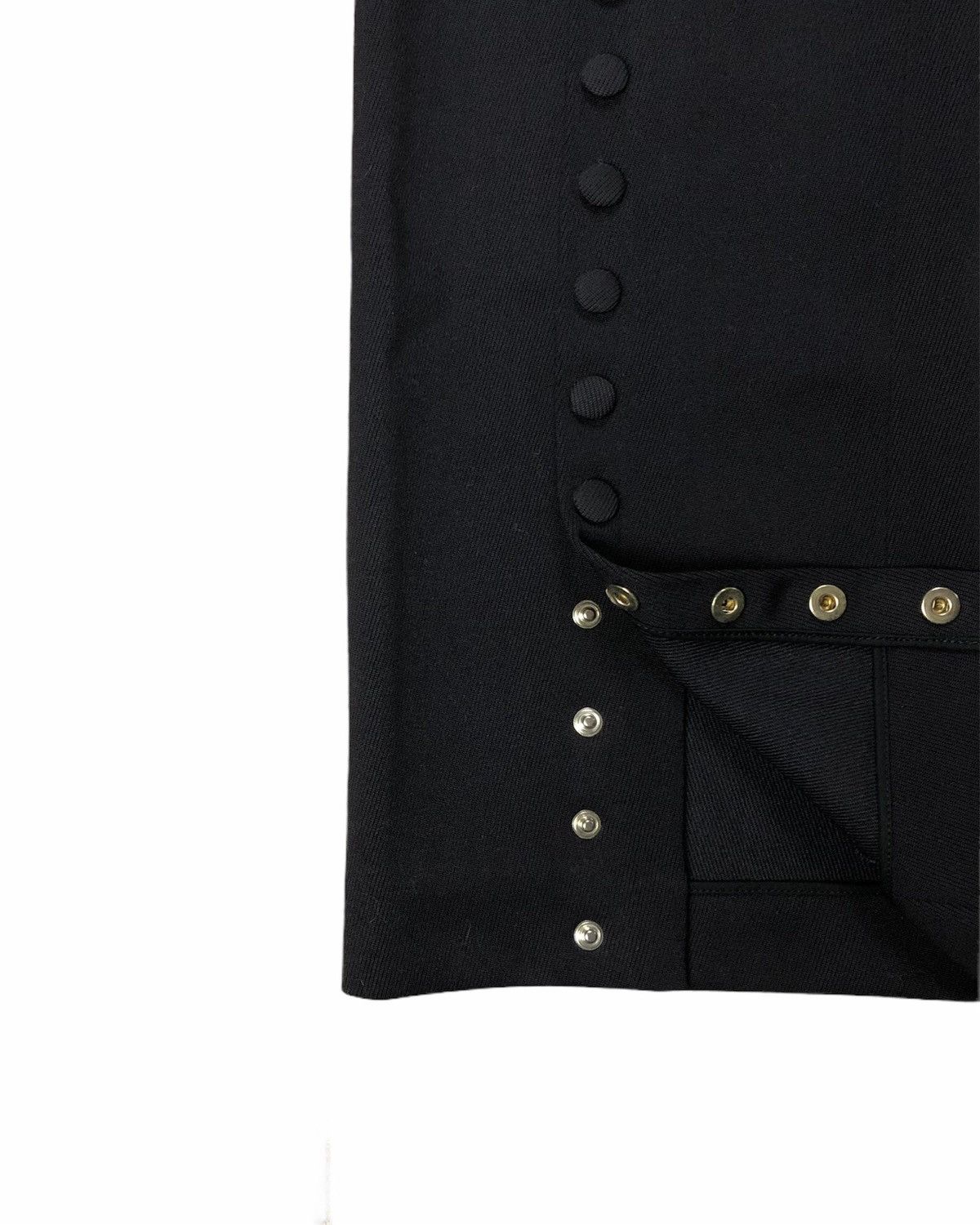 Jil Sander Jil Sander Luna Wool Button Detail Pants Navy - AW19 Size US 29 - 5 Thumbnail