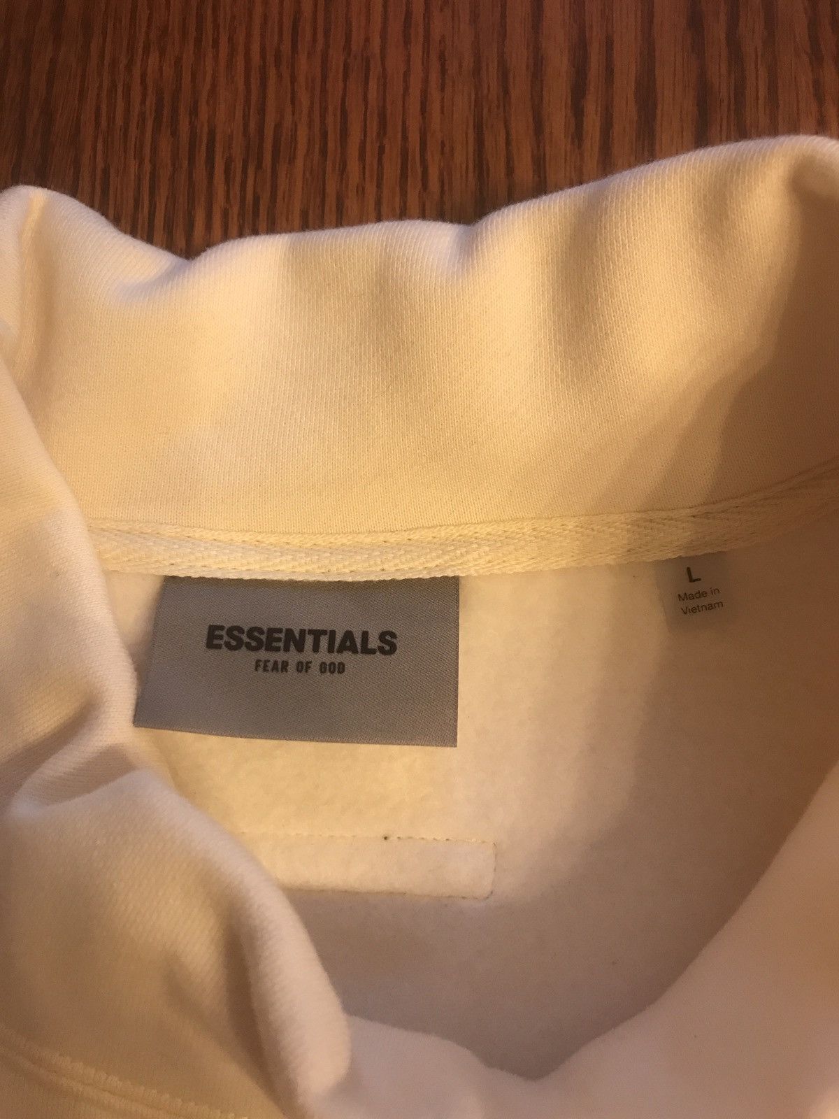 Fear of God FEAR OF GOD ESSENTIALS CREAM MOCK NECK SWEATER Size US L / EU 52-54 / 3 - 2 Thumbnail