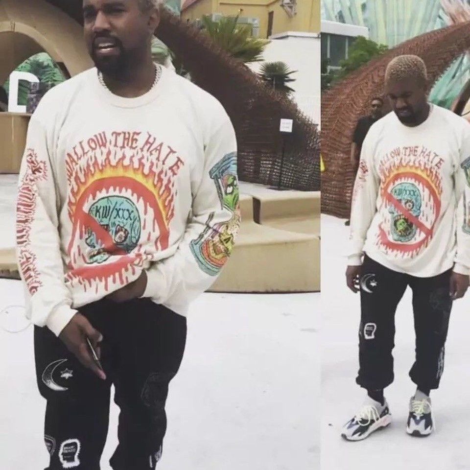 Yeezy Season XXXTentacion Swallow The Hate L/S Tee [Seen on KANYE WEST] |  Grailed