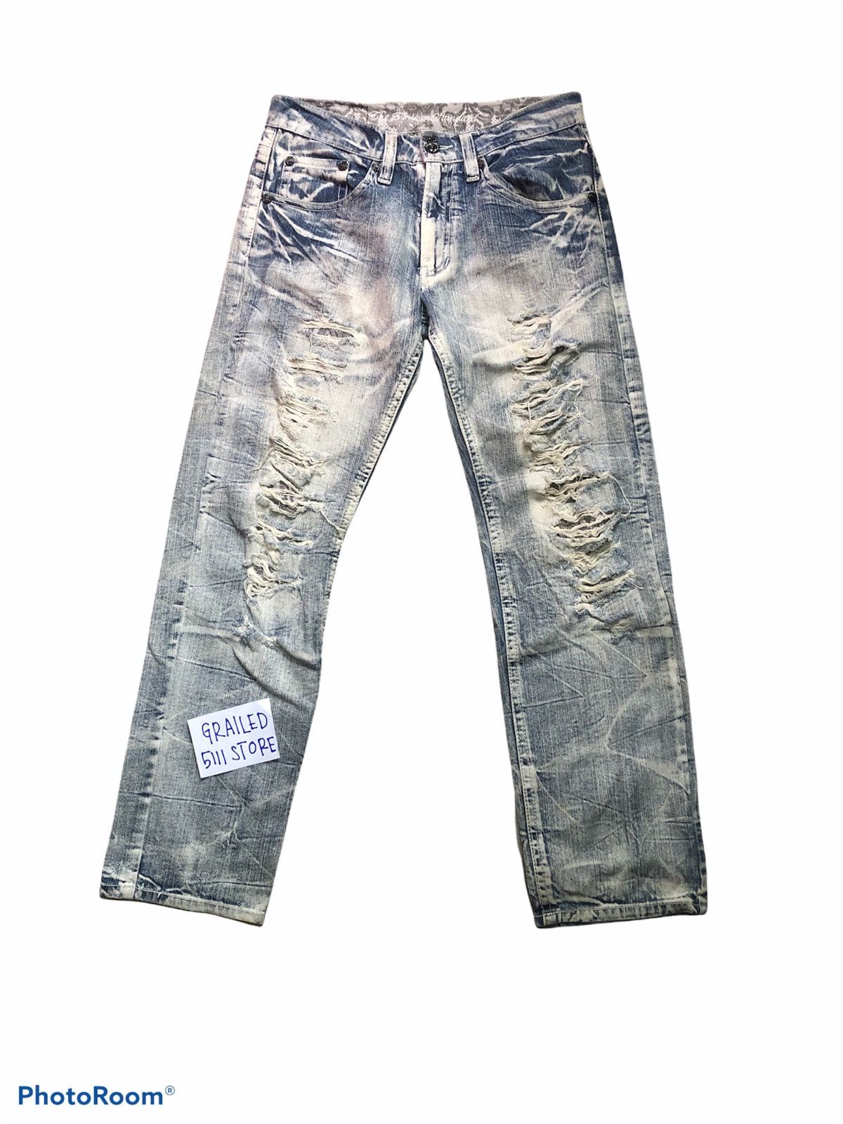 Japanese Brand RIPPED DISTRESSED JAPANESSE BRAND Size US 31 - 1 Thumbnail