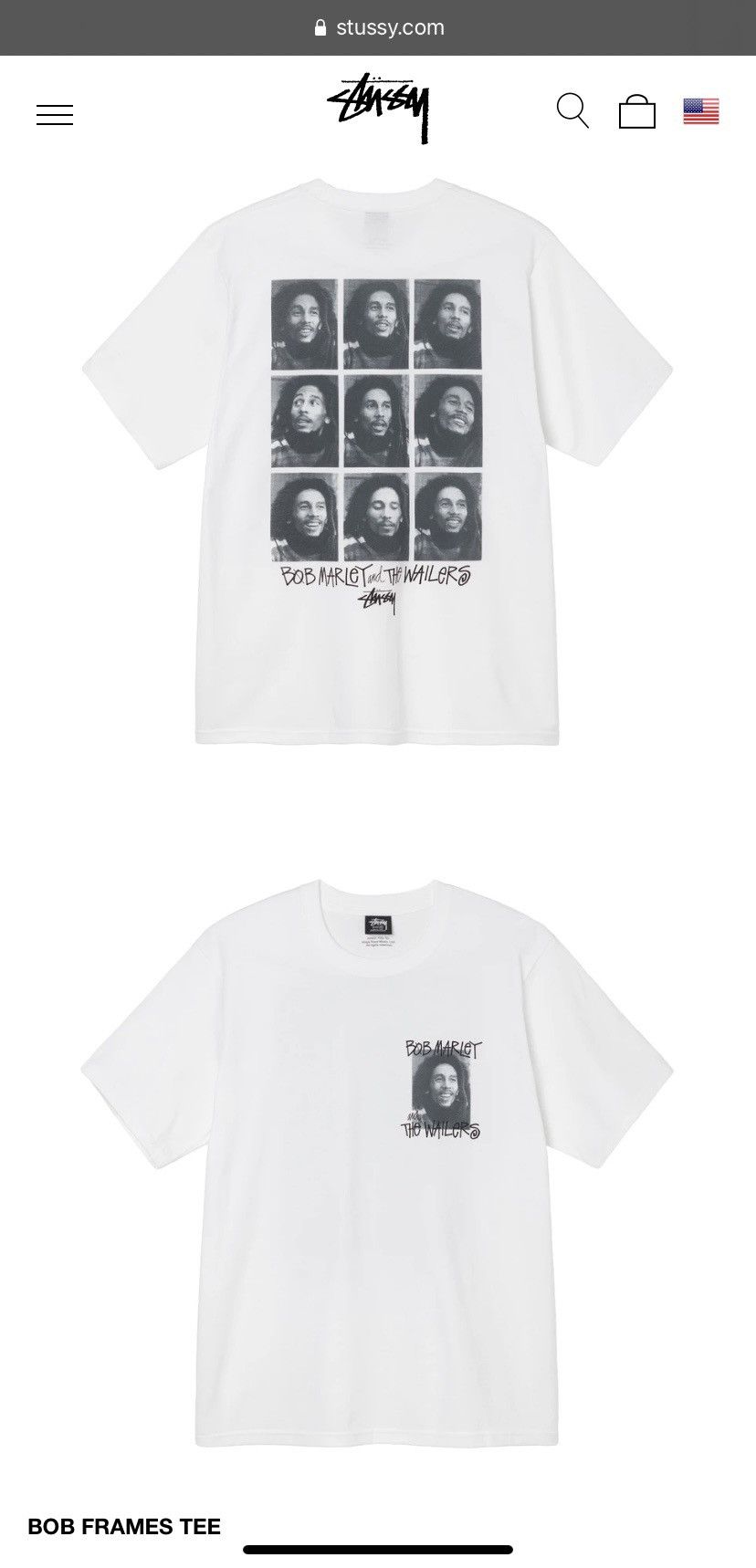 Bob Marley × Streetwear × Stussy ? NWT Stussy Bob Marley Tee 