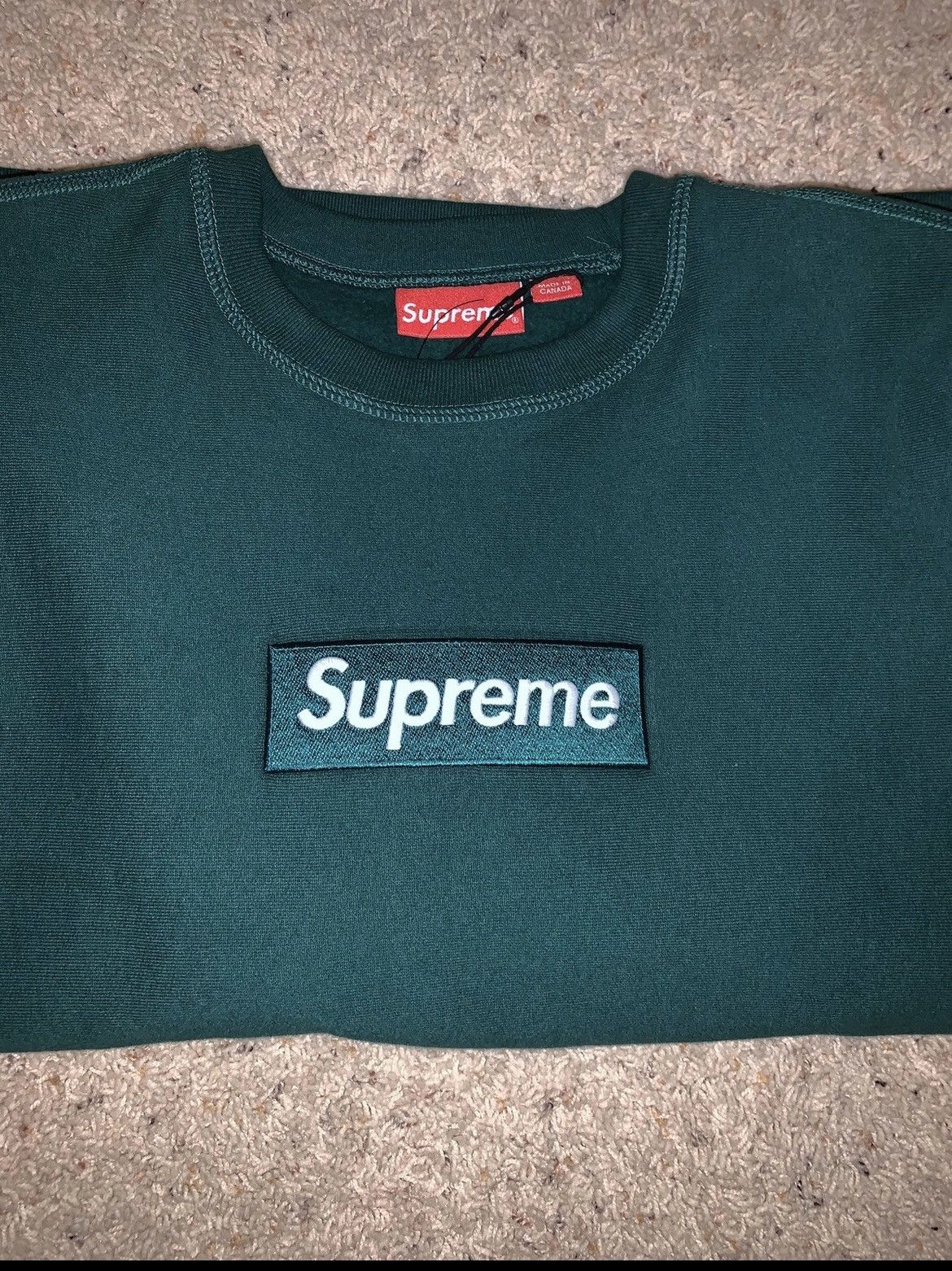 Supreme Supreme box logo crewneck green | Grailed 