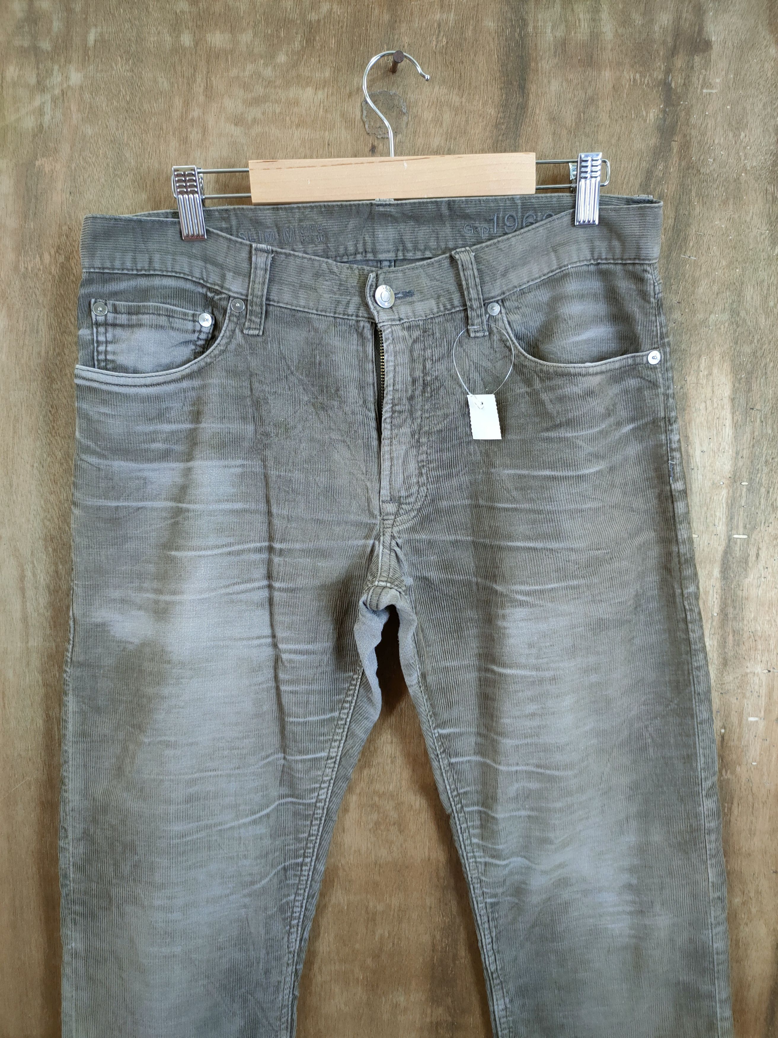 Gap DLL Gap corduroy slim faded distressed cargo pants #46-341 Size US 32 / EU 48 - 4 Thumbnail