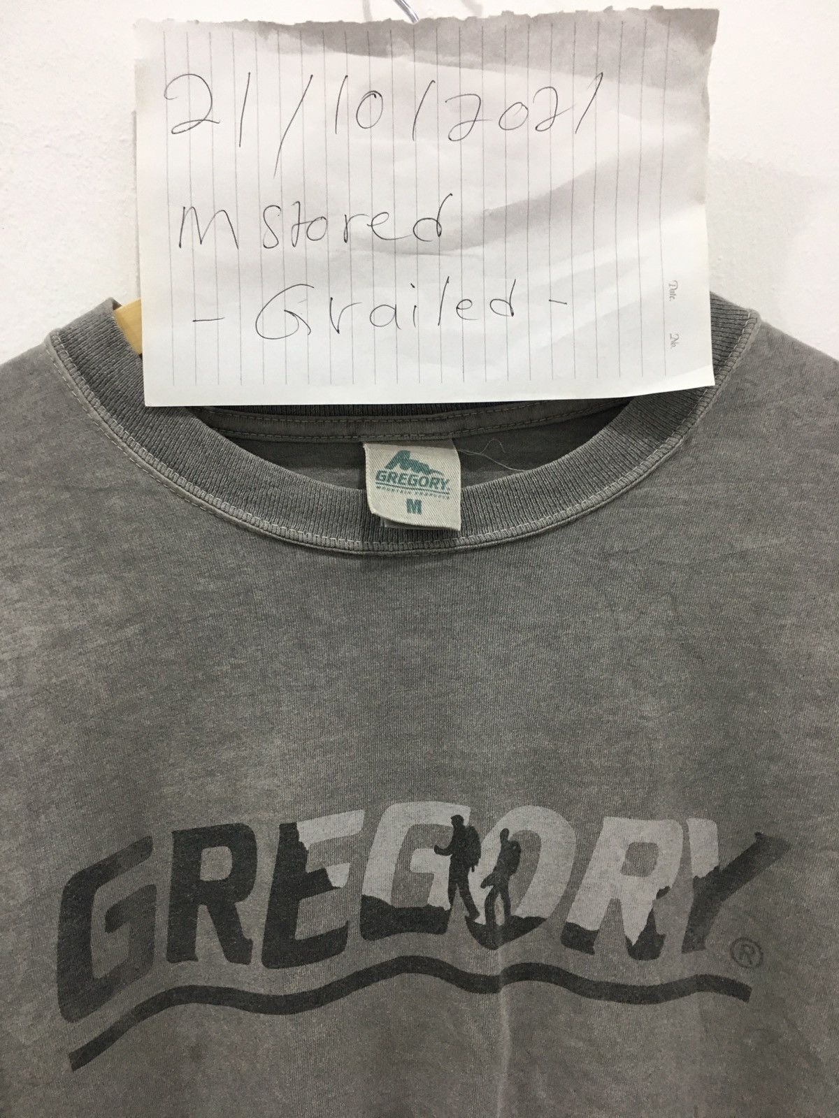 Gregory × Vintage Vintage Gregory 90s trashed design faded tee Size US L / EU 52-54 / 3 - 7 Thumbnail