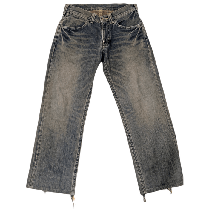 Vintage Wrangler dirty wash distressed jeans | Grailed