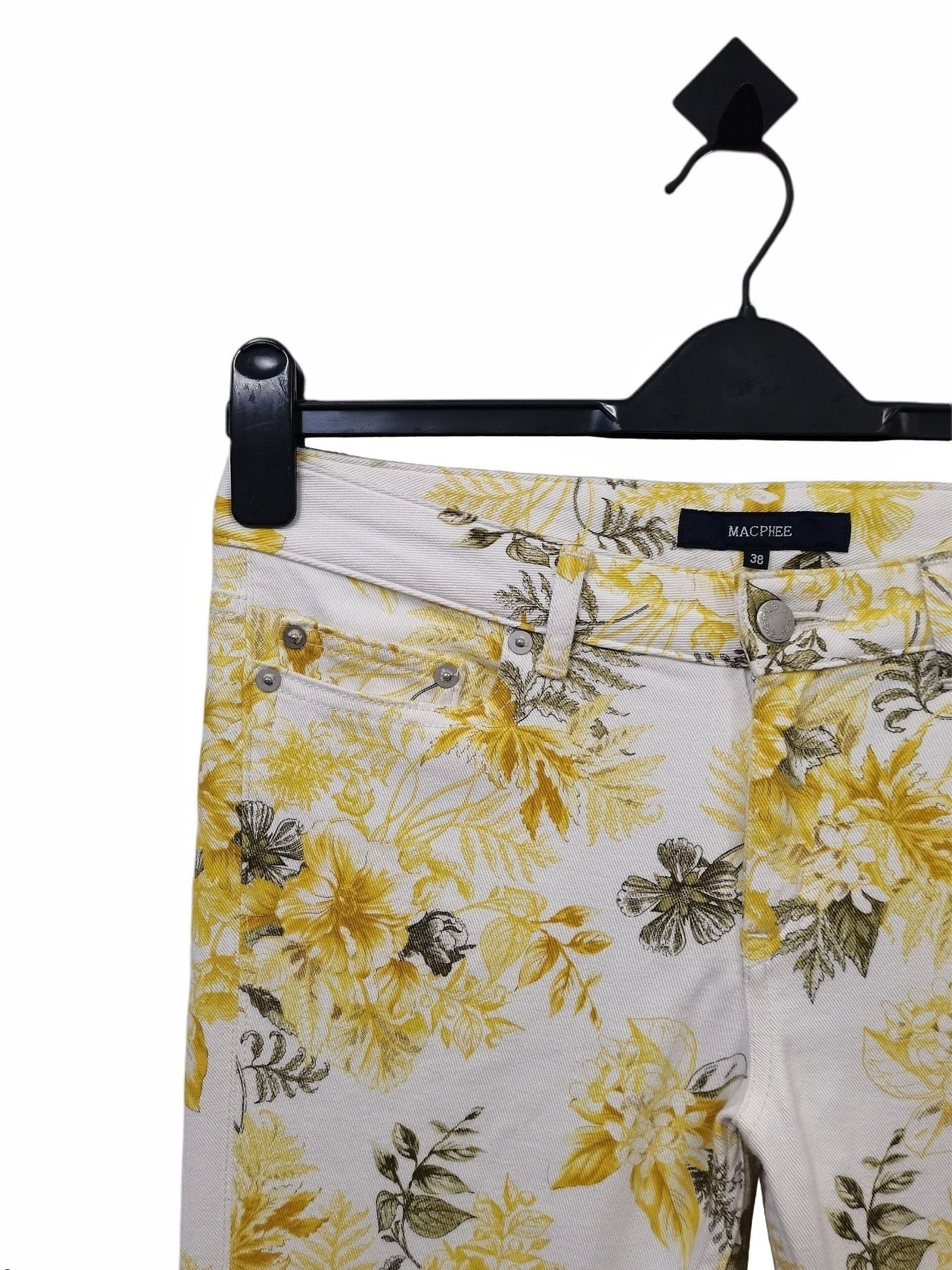 Art Comes First TOMORROWLAND Made in Japan Fullprint Floral Skinny Jeans Size US 31 - 4 Thumbnail