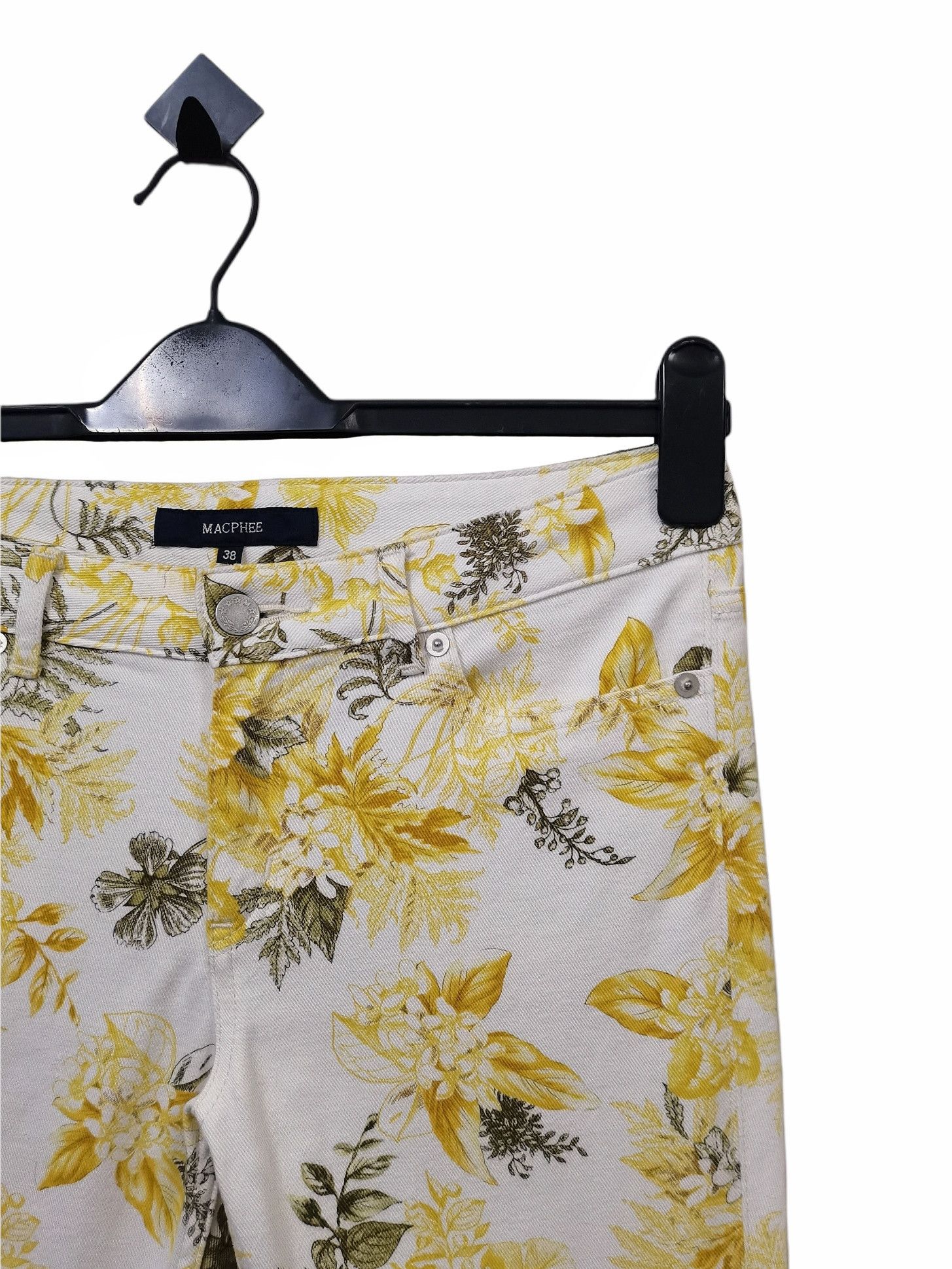 Art Comes First TOMORROWLAND Made in Japan Fullprint Floral Skinny Jeans Size US 31 - 5 Thumbnail
