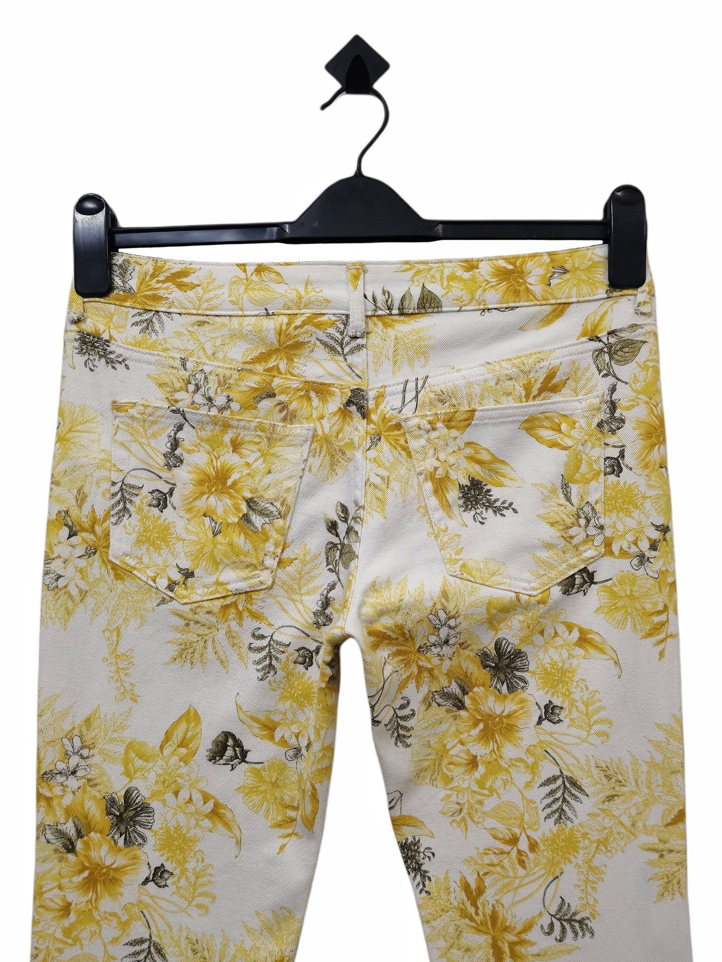 Art Comes First TOMORROWLAND Made in Japan Fullprint Floral Skinny Jeans Size US 31 - 12 Thumbnail