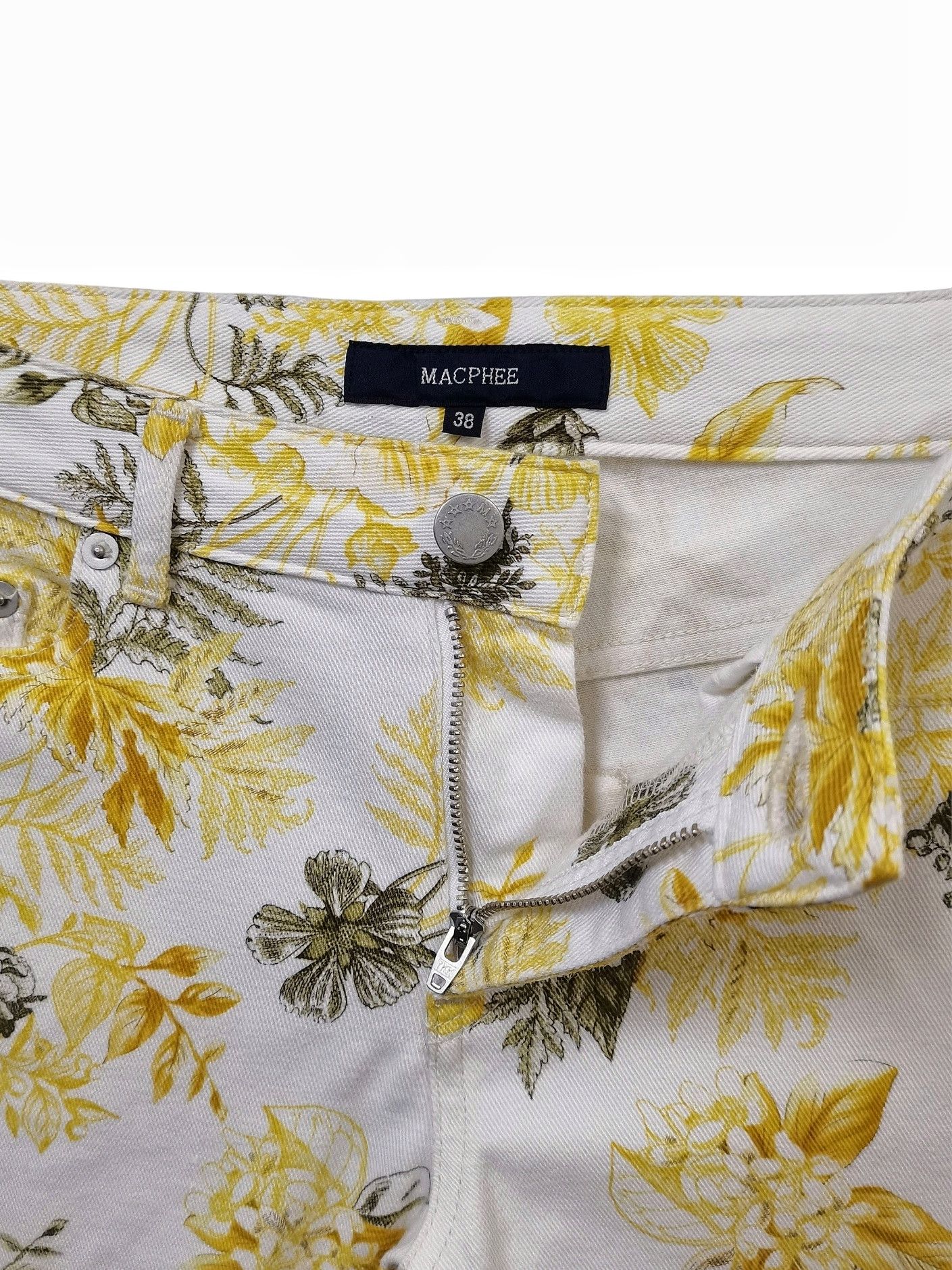 Art Comes First TOMORROWLAND Made in Japan Fullprint Floral Skinny Jeans Size US 31 - 8 Thumbnail