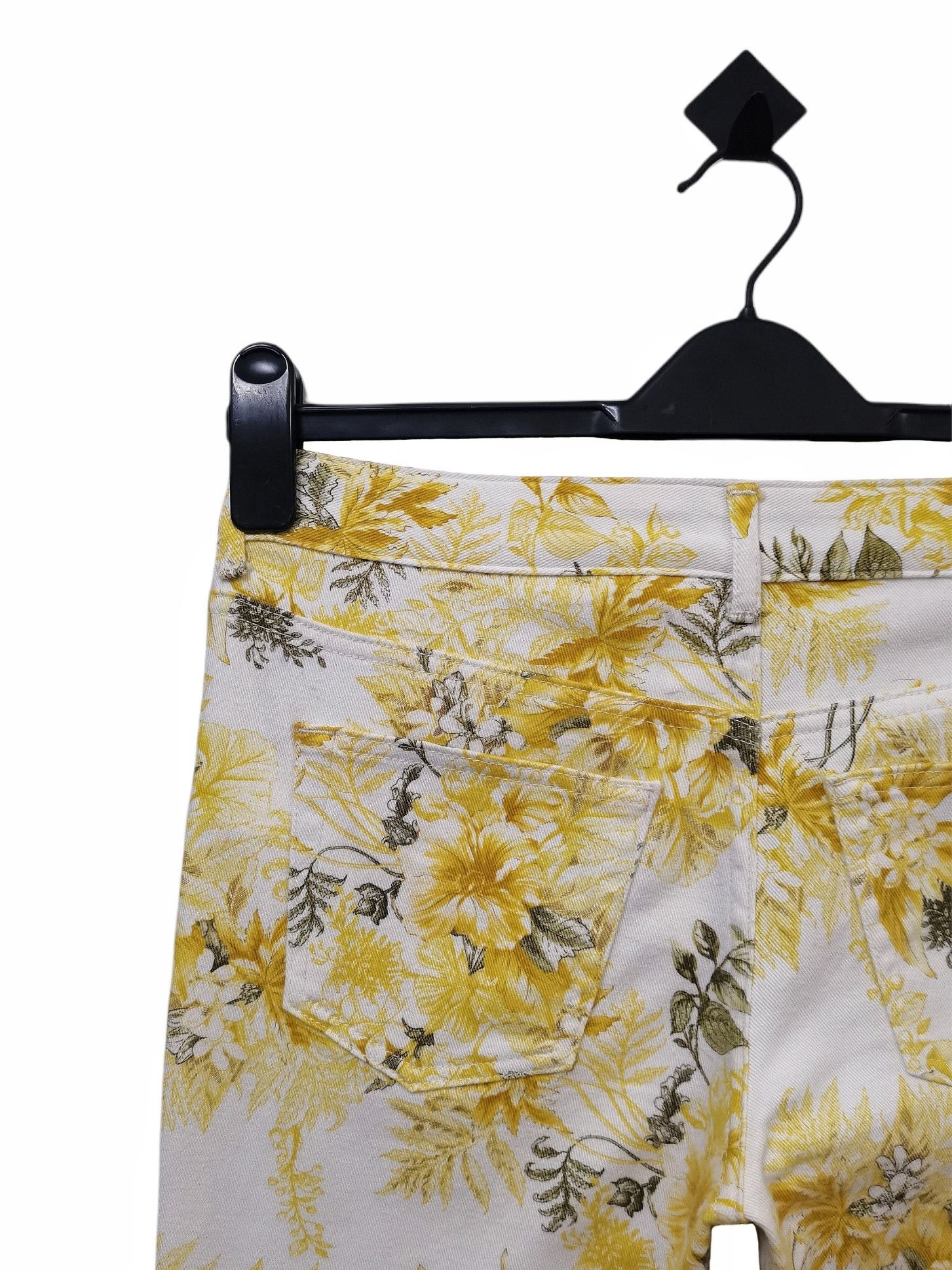 Art Comes First TOMORROWLAND Made in Japan Fullprint Floral Skinny Jeans Size US 31 - 14 Thumbnail