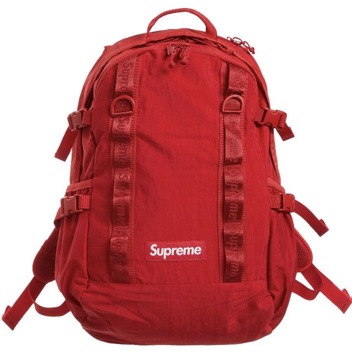 Red backpack supreme outlet