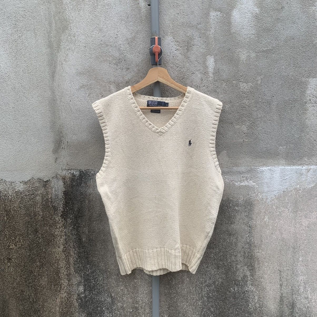 Vintage Polo By Ralph Lauren Small Logo Sleeveless Vest