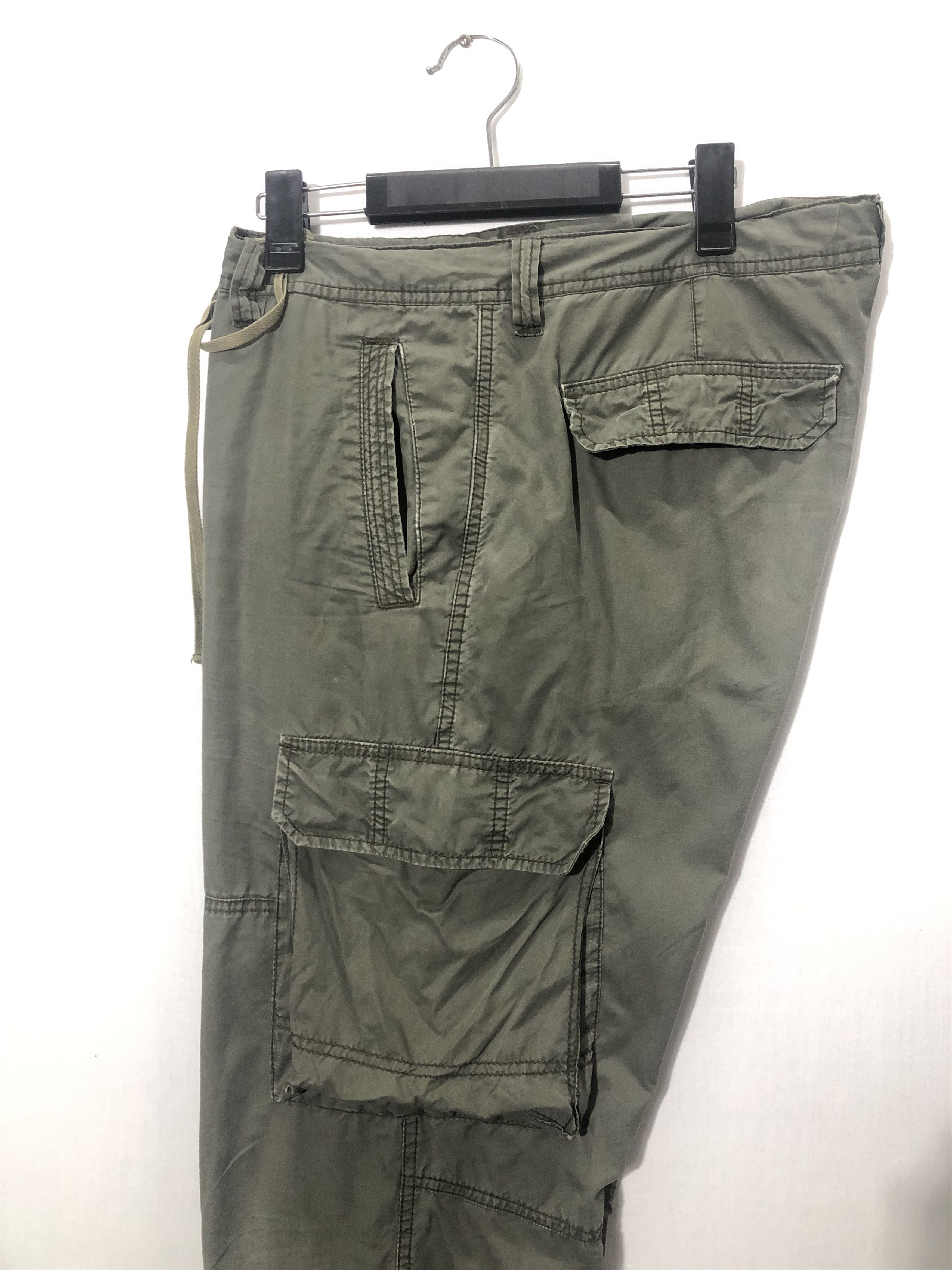 Japanese Brand JAPANESE BRAND FADED GREEN CARGO PANTS (#147) Size US 34 / EU 50 - 8 Thumbnail